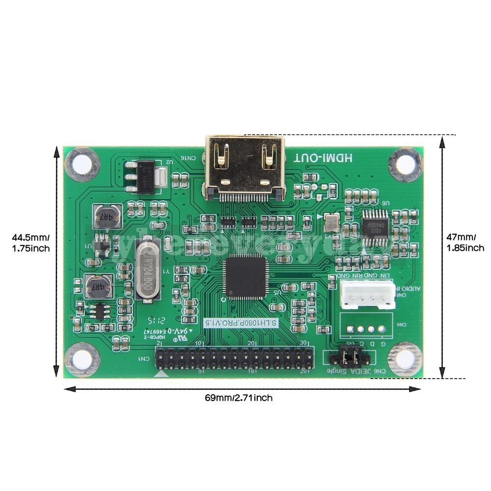 V1.5 LVDS To HDMI-Compatible Adapter Board Compatible with 1080P Resolution us