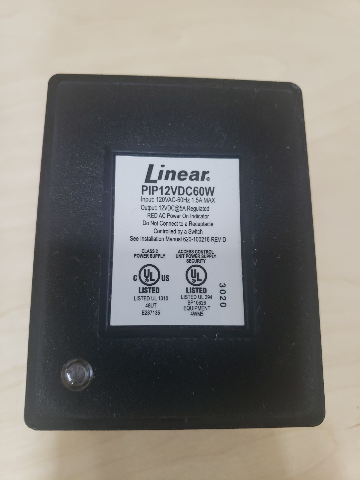 Linear Plug-In Power Supply 12 VDC 60 W PIP12VDC60W