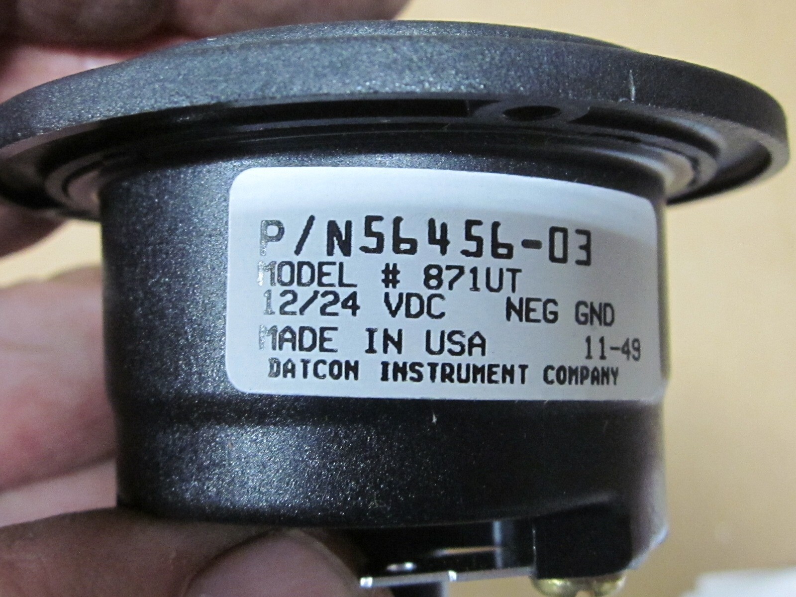 Datcon Hour meter Meter 12/24VDC Made in USA-Fits 2″ opening