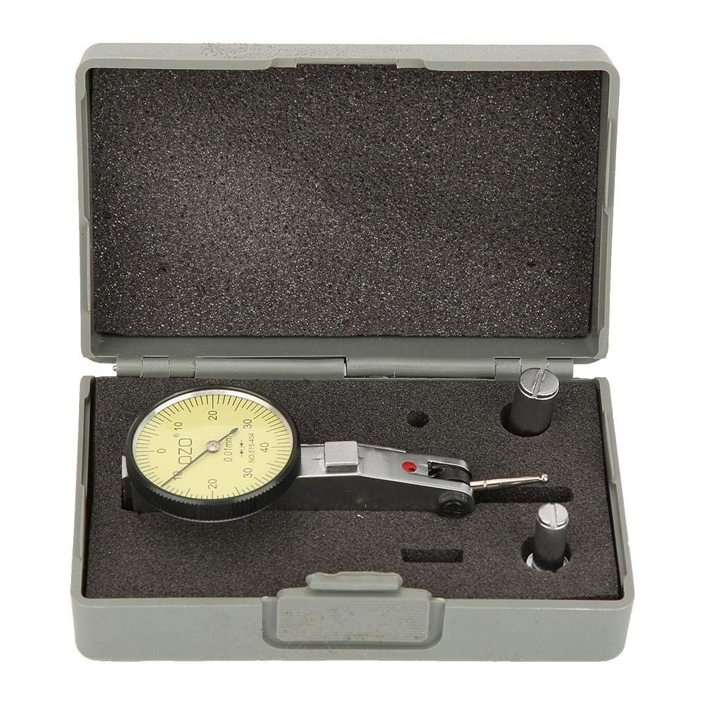 Dial Test Indicator, 0-0.8mm 0.01mm Indicator with Dovetail Clamp…