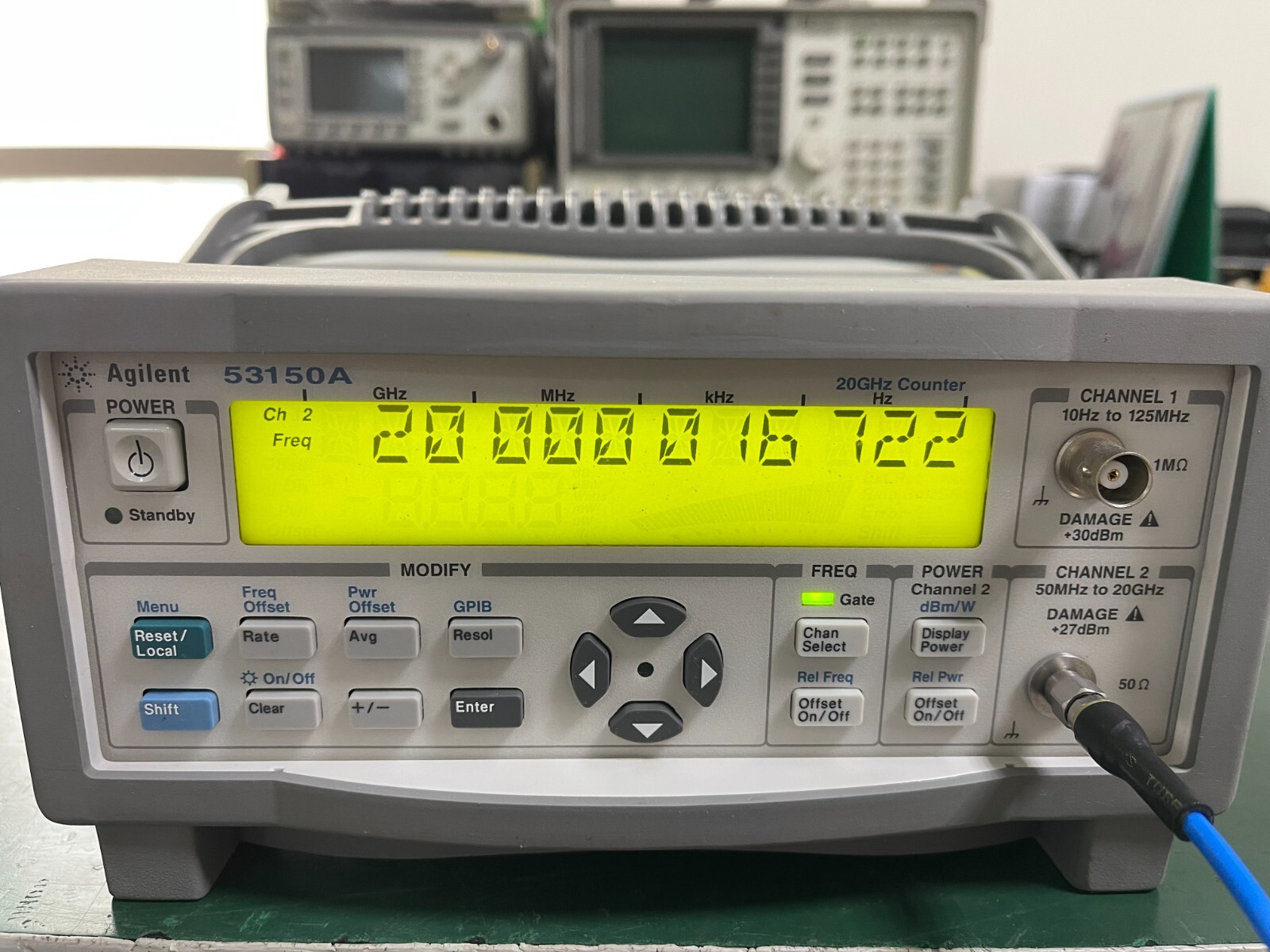 Agilent Keysight 53150A 10Hz-20GHz CW Microwave Frequency Counter _1096