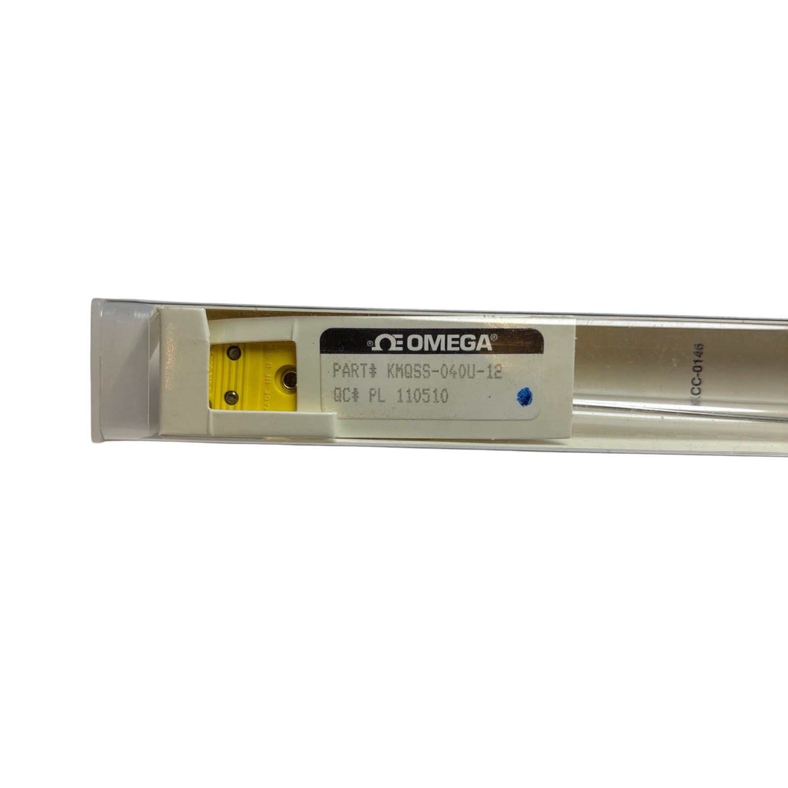 OMEGA KMQSS-040U-12 Type K Thermocouple Probe 1/16in 12in Ungrounded NEW