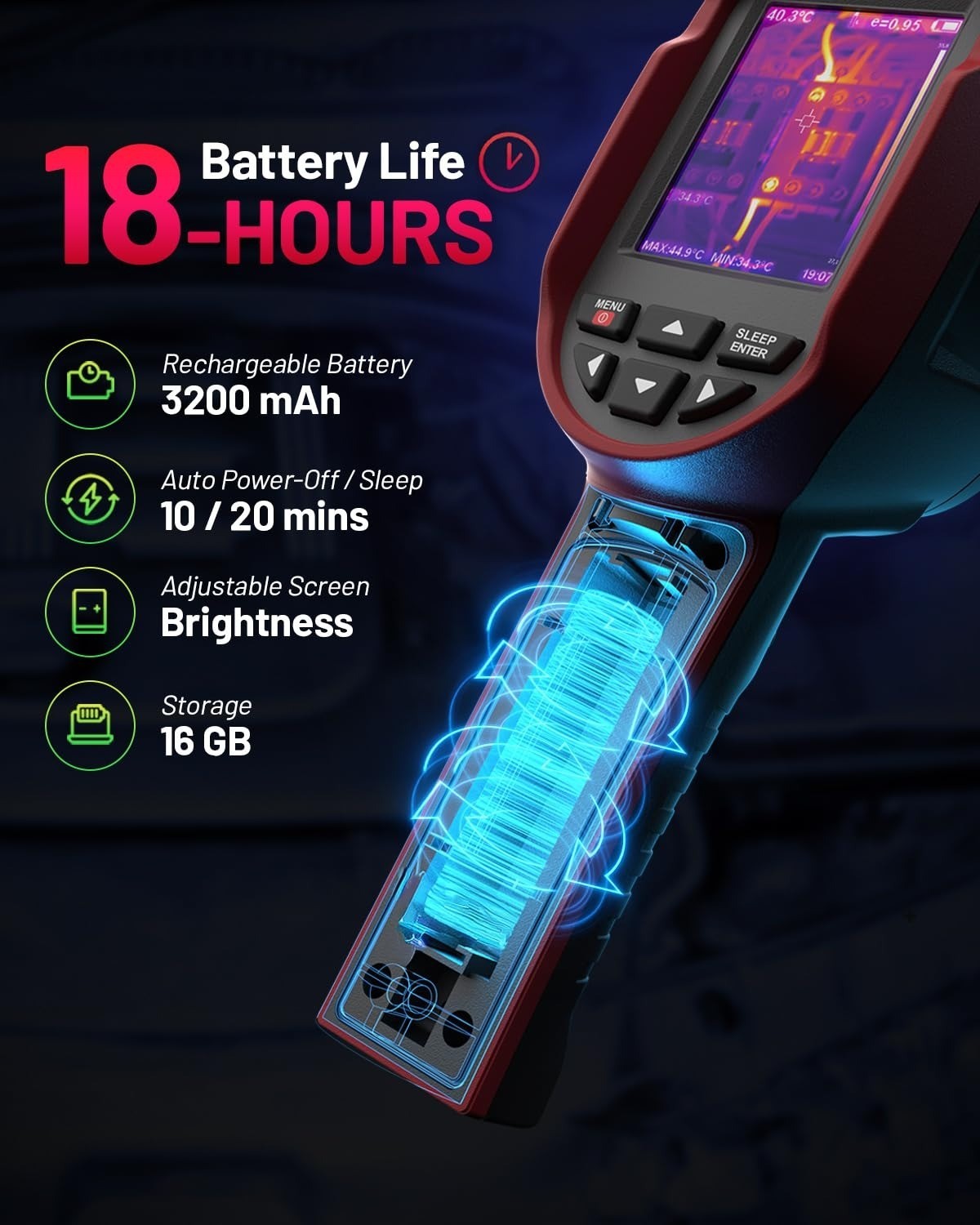 VectorPoint Thermal Camera 240×240 Resolution -4°F to 1022°F Handheld