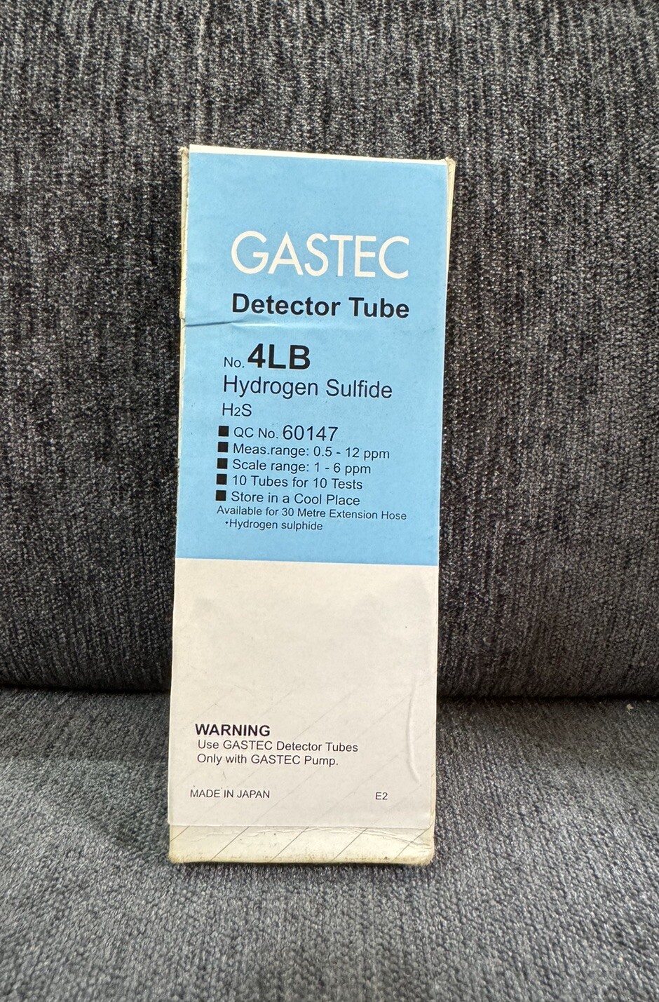 GASTEC 4LB HYDROGEN SULFIDE 0.5-12PPM GAS DETECTION TUBE