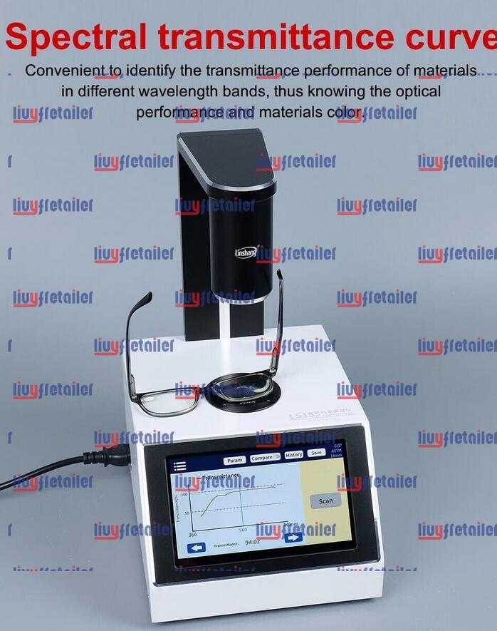 Digital Haze Meter Liquid Color Difference Glass Film Transmittance Tester LS155