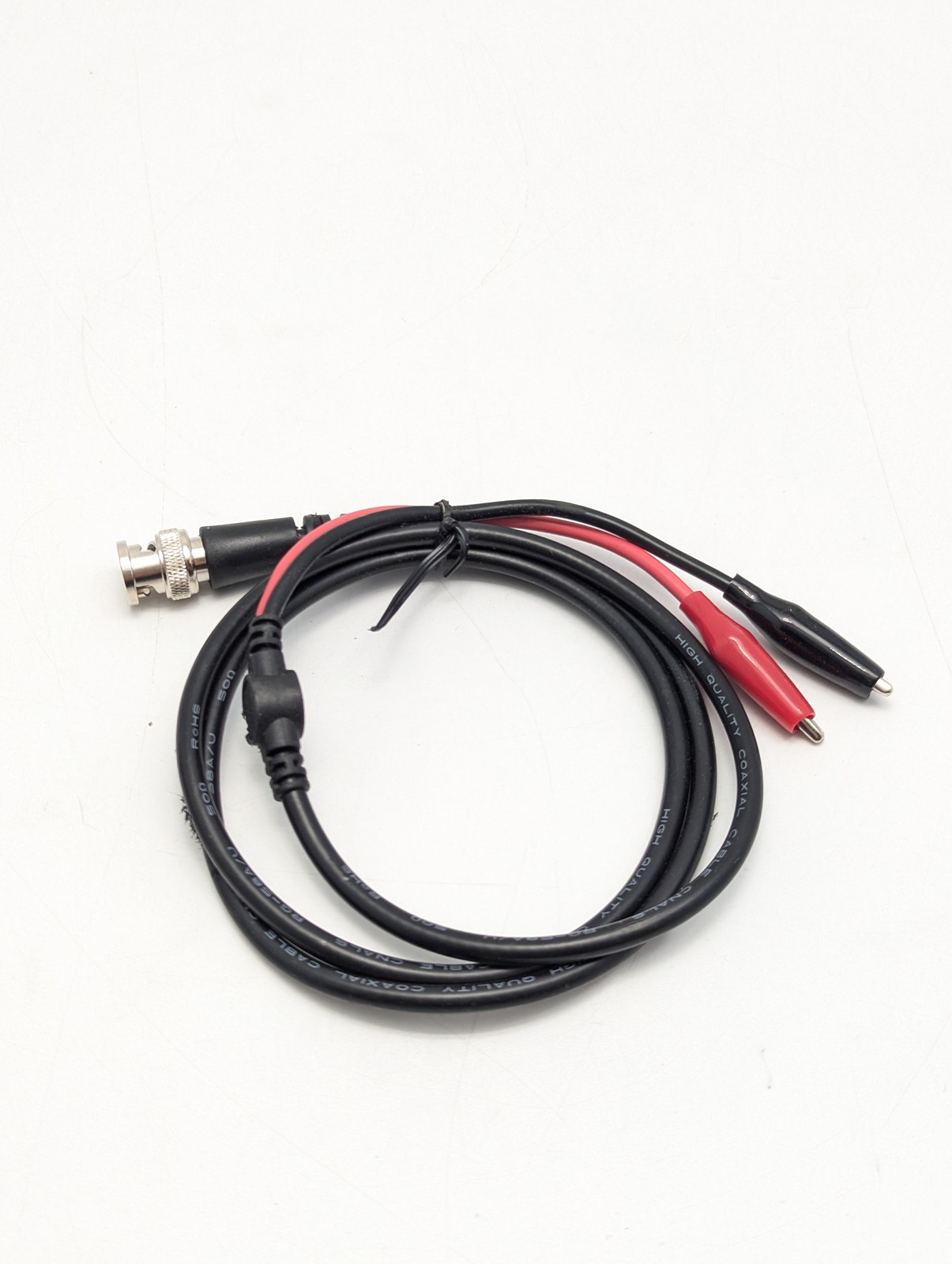 Unbranded 240-134 Test Lead 39.4″ BNC Male Plug to Alligator Clip | Lot of 14