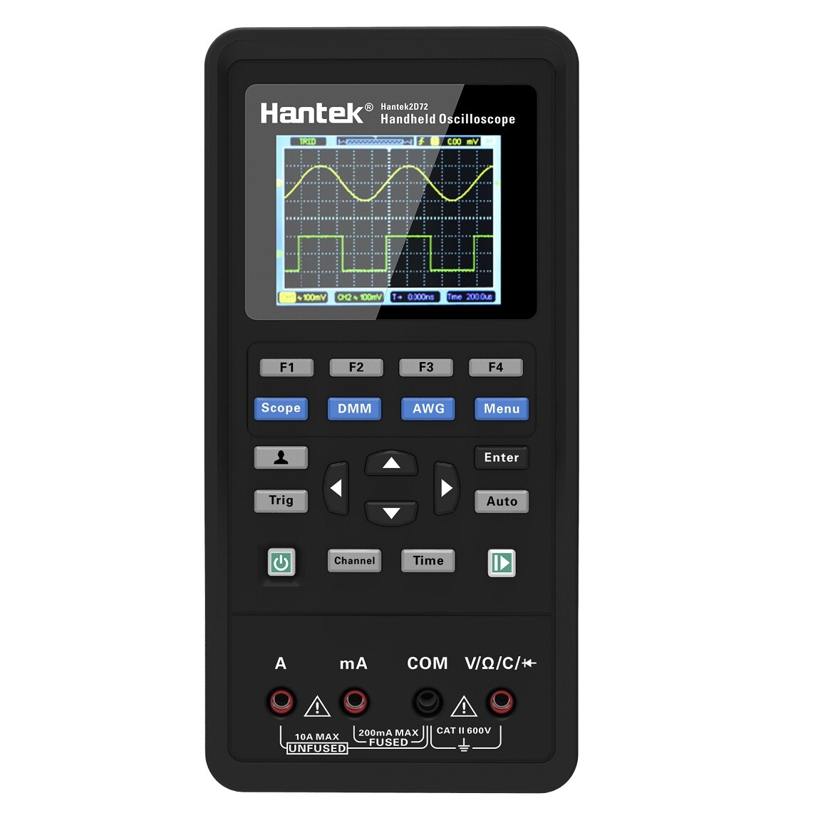 US Seller Hantek 2C72 Digital 2in1 2CH Oscilloscope+Multimeter 70MHz Bandwidth