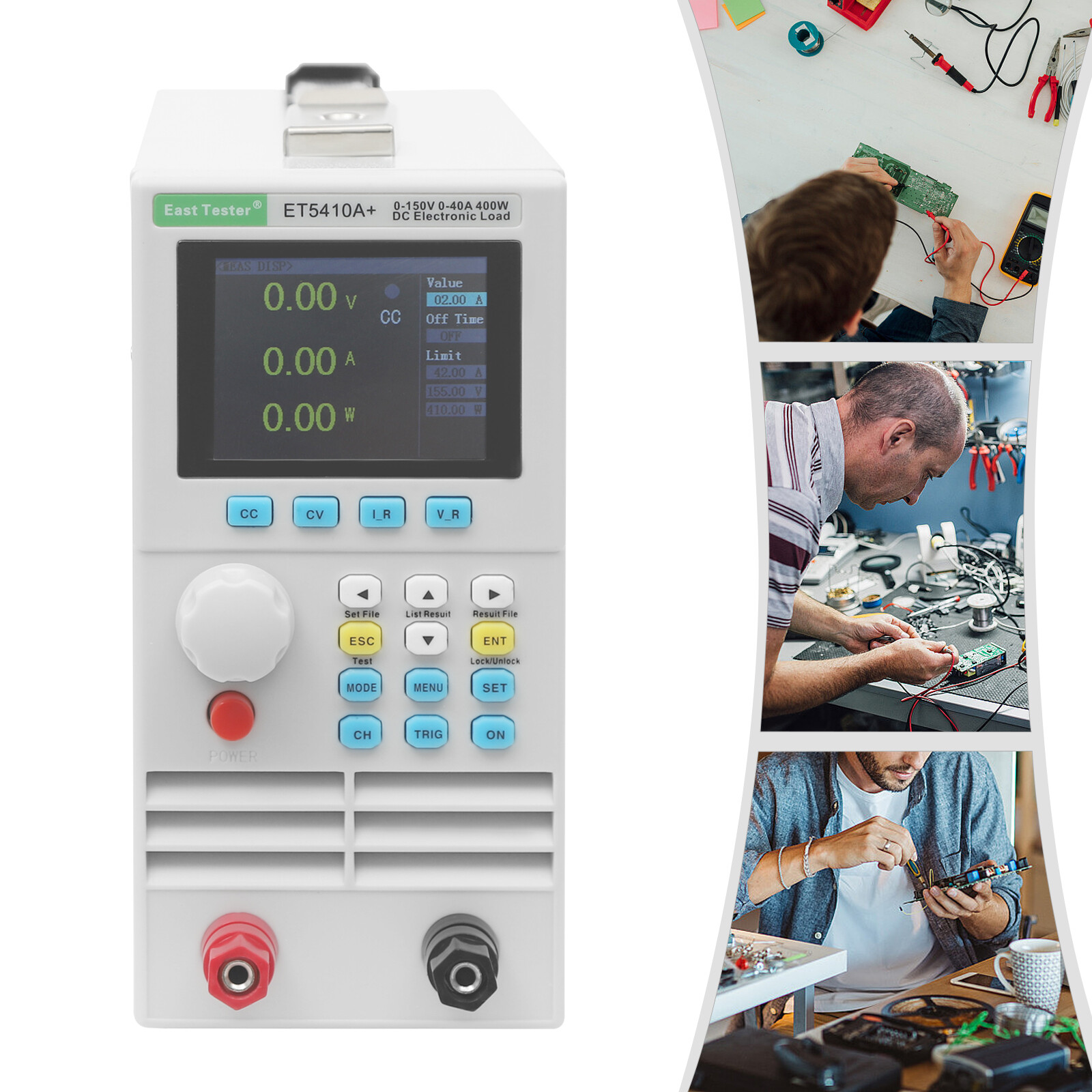 Electronic Load Tester 400W 150V 40A Single Channel Programmable Load Tester