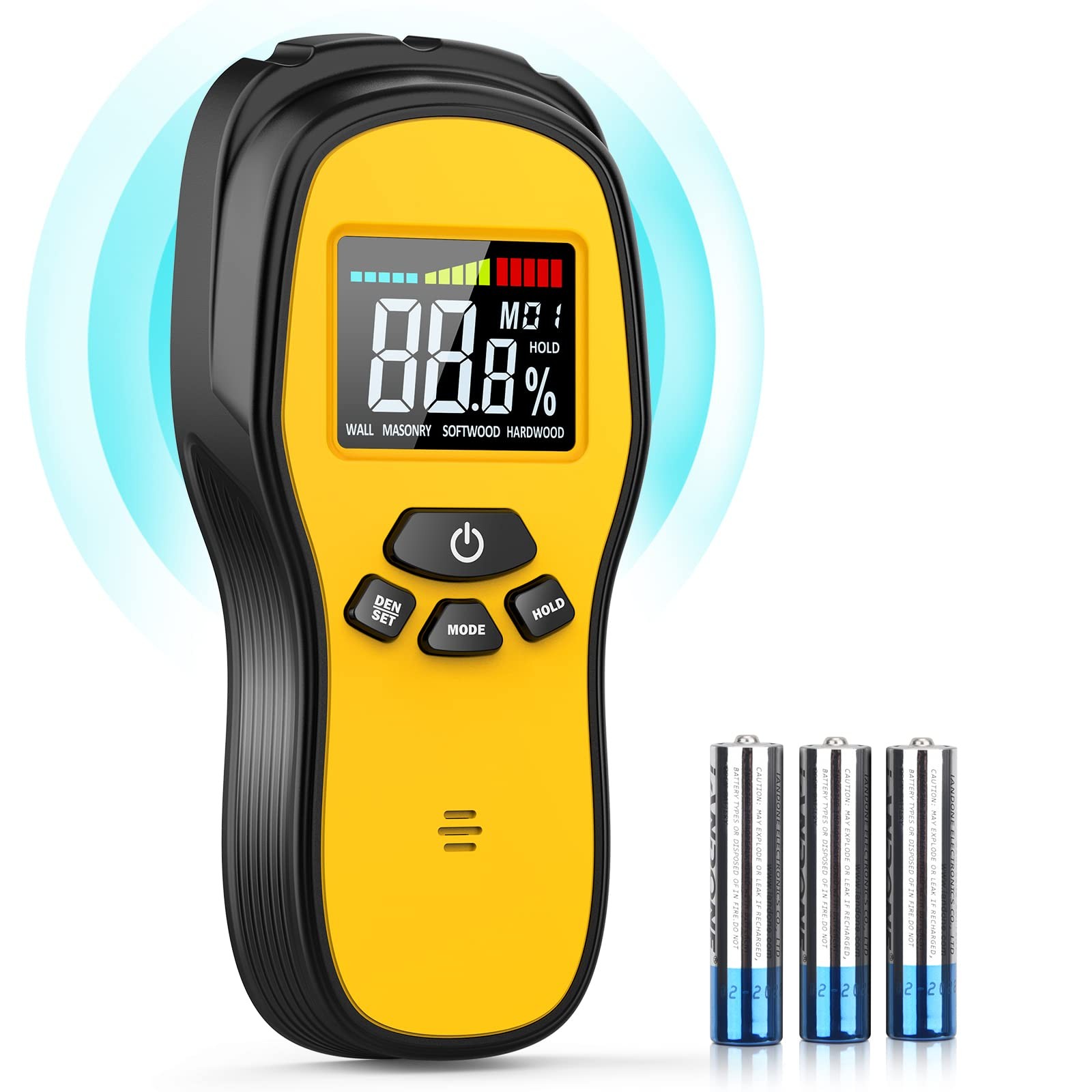 Pinless Moisture Meter – Wood Moisture Meter Digital Moisture Detector for Lu…