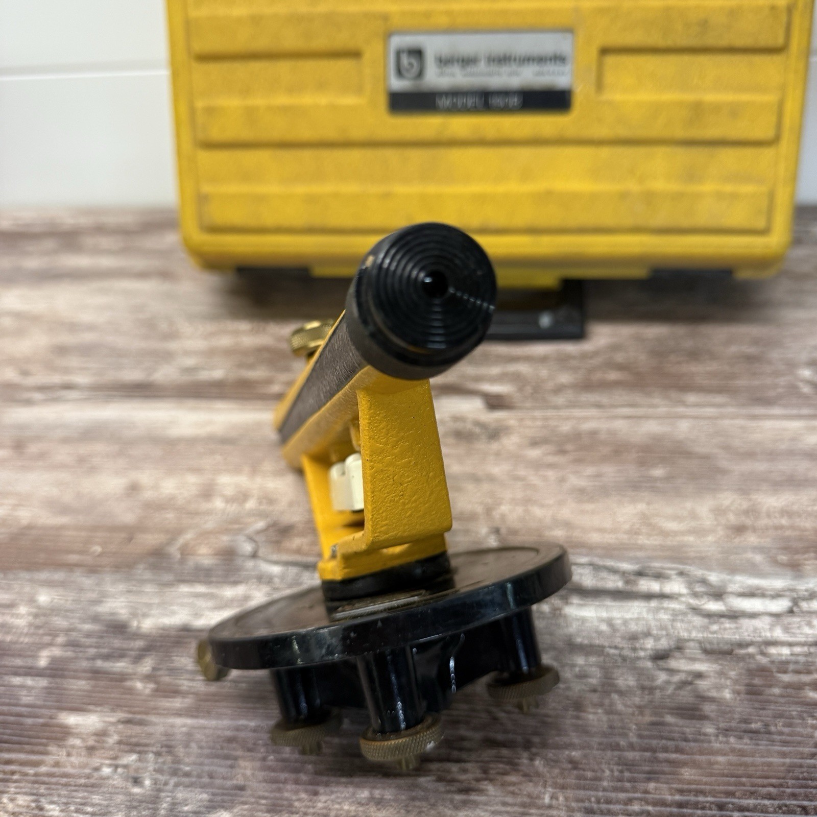 Berger Instruments Model 190B Transit Level & case SURVEYOR TOOL CLEAR OPTICS
