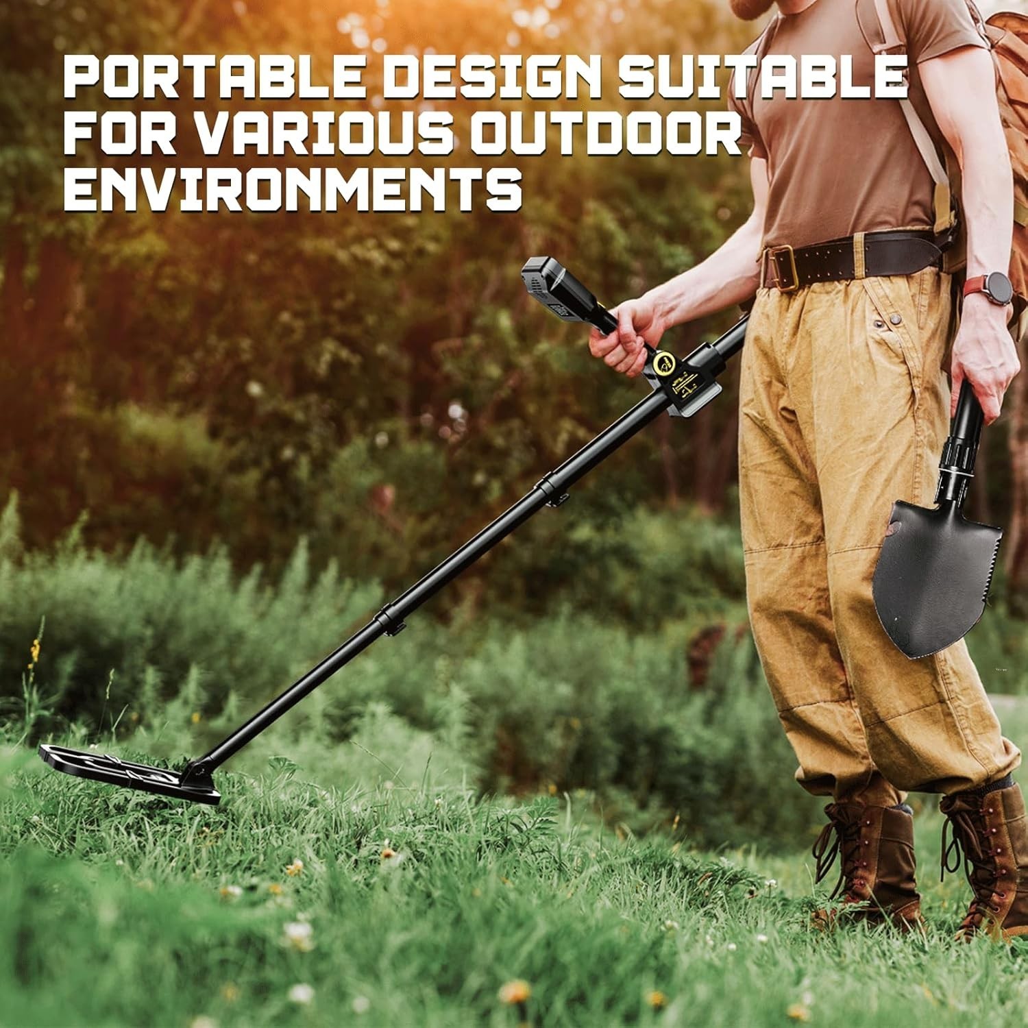 Metal Detector for Adults Waterproof – 2000Mah Chargeable Professional Cordless