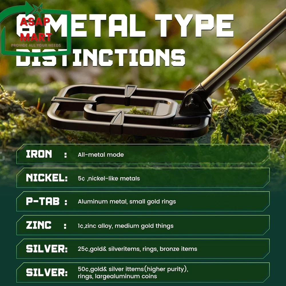 Metal Detector for Adults Waterproof – 2000Mah Chargeable Professional Cordless