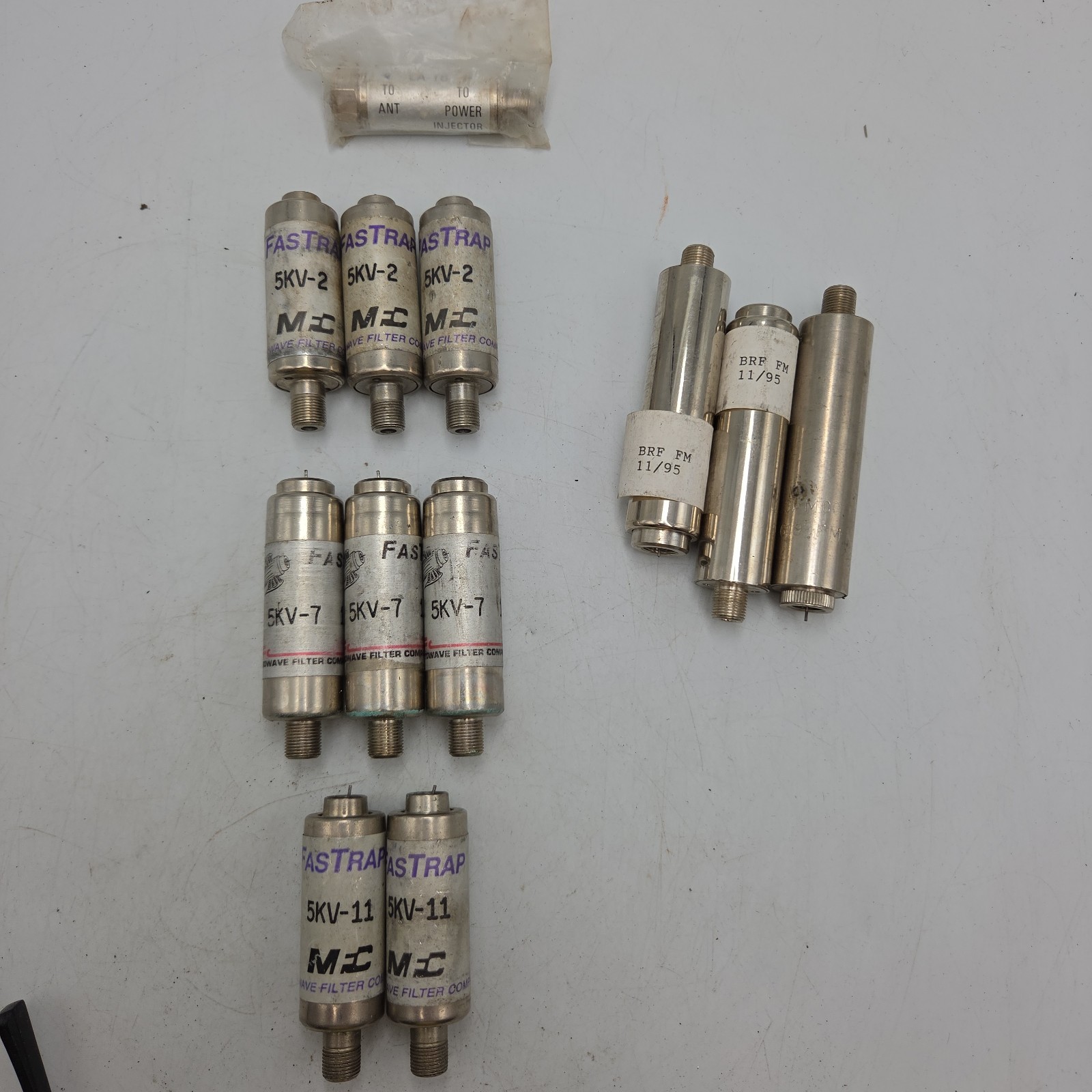 Mixed Lot Of 12 In-line Coaxial Filters
