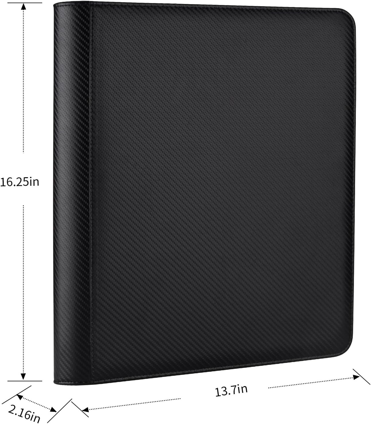 Toploader Binder, Holds 288 Toploaders, 9 Pocket Top Loader Binders