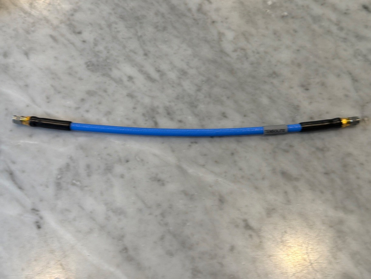 1A- Tensolite 12” Cable Assembly SMA M-M Heavy Duty Semi Rigid High Frequency