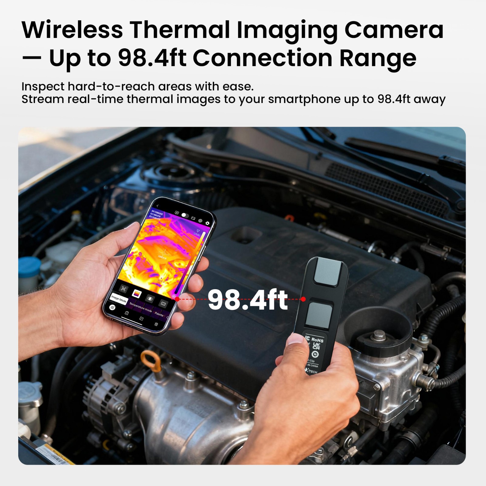 256×192 IR Resolution Imager Camera Wireless Thermal Imaging Camera Handheld