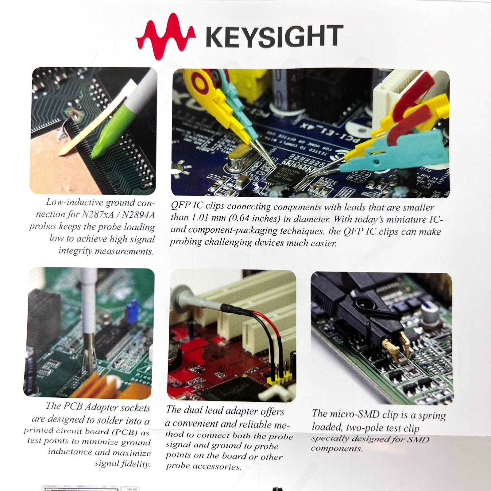 Keysight N2873A Passive Probe 10:1 500MHz with N2873-60001 Kit – Made in Germany