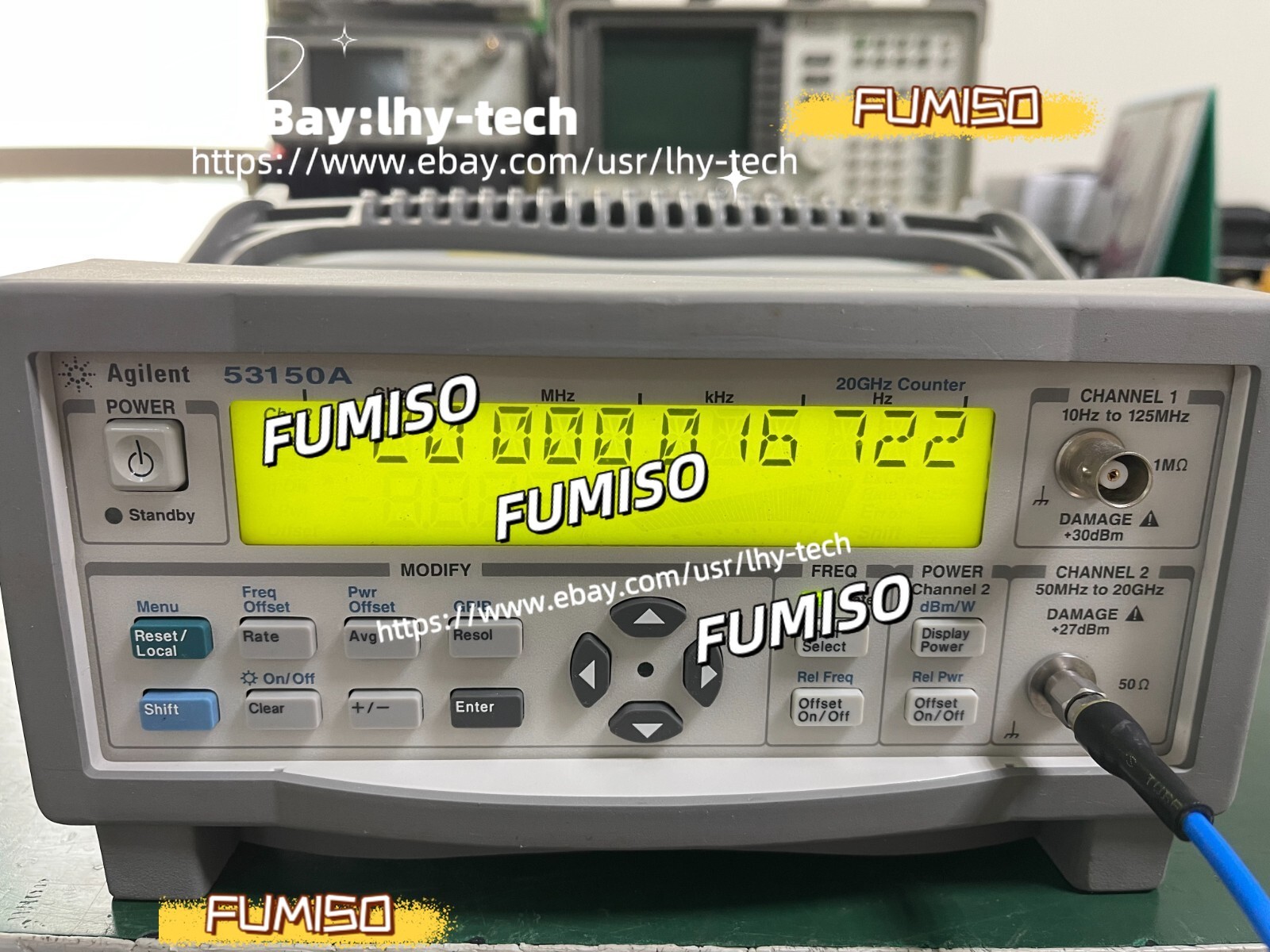 Agilent Keysight 53150A 10Hz-20GHz CW Microwave Frequency Counter _1096&lhy