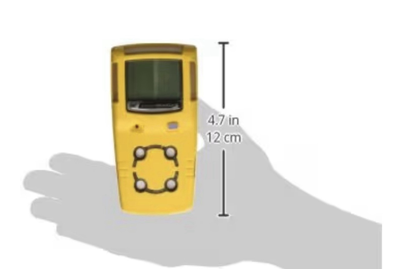 BW Technologies MCXLXWHMYNA GasAlertMicroClip XL 4 Gas DetectorCO H2S LEL and O2