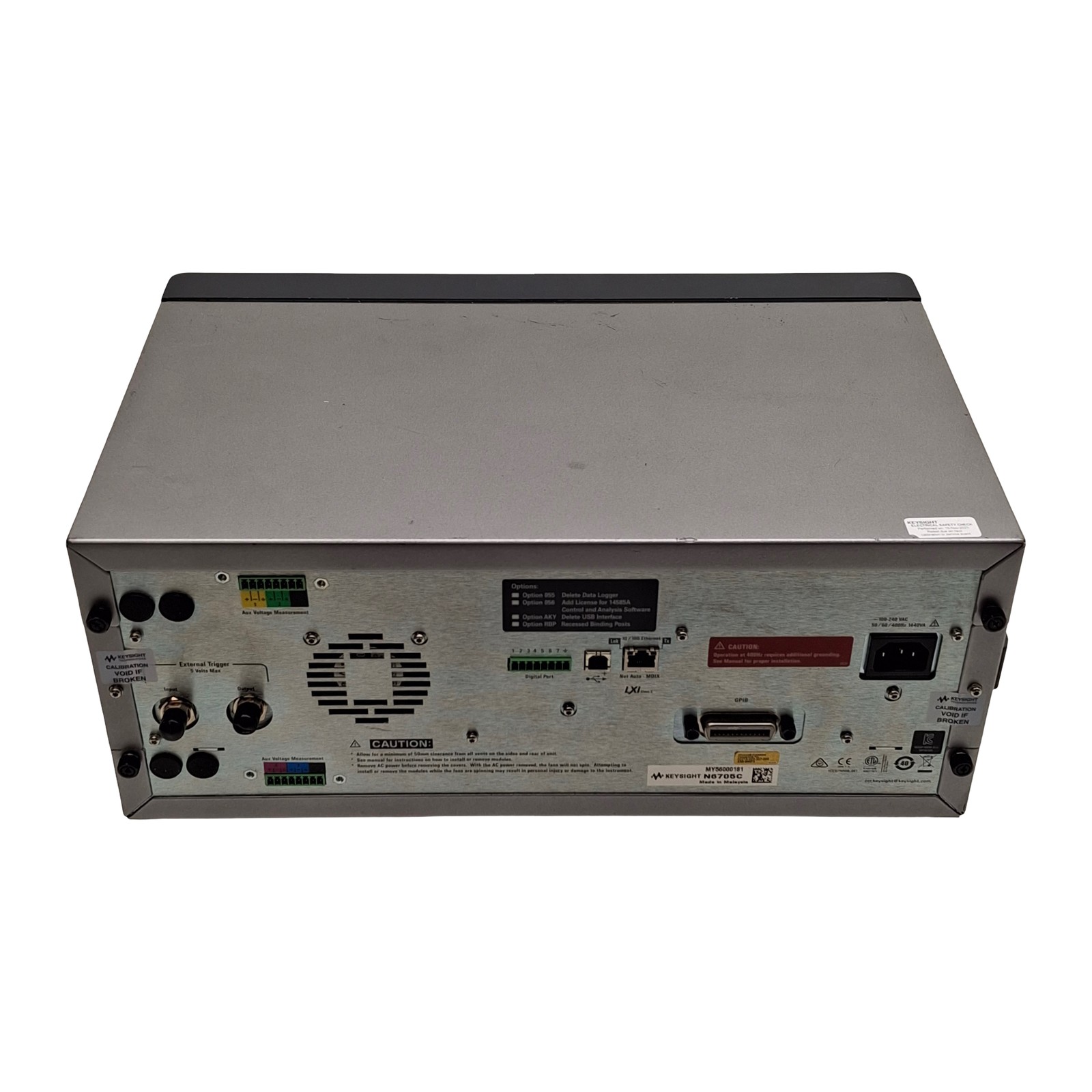 Keysight N6705C DC Power Analyzer w/ 2x SMU Modules, 120VAC, *Passes Post*