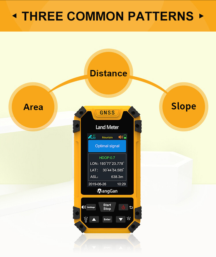 Land Surveying Equipment, Handheld GPS Land Meter fr Slope Distance/Area Measure