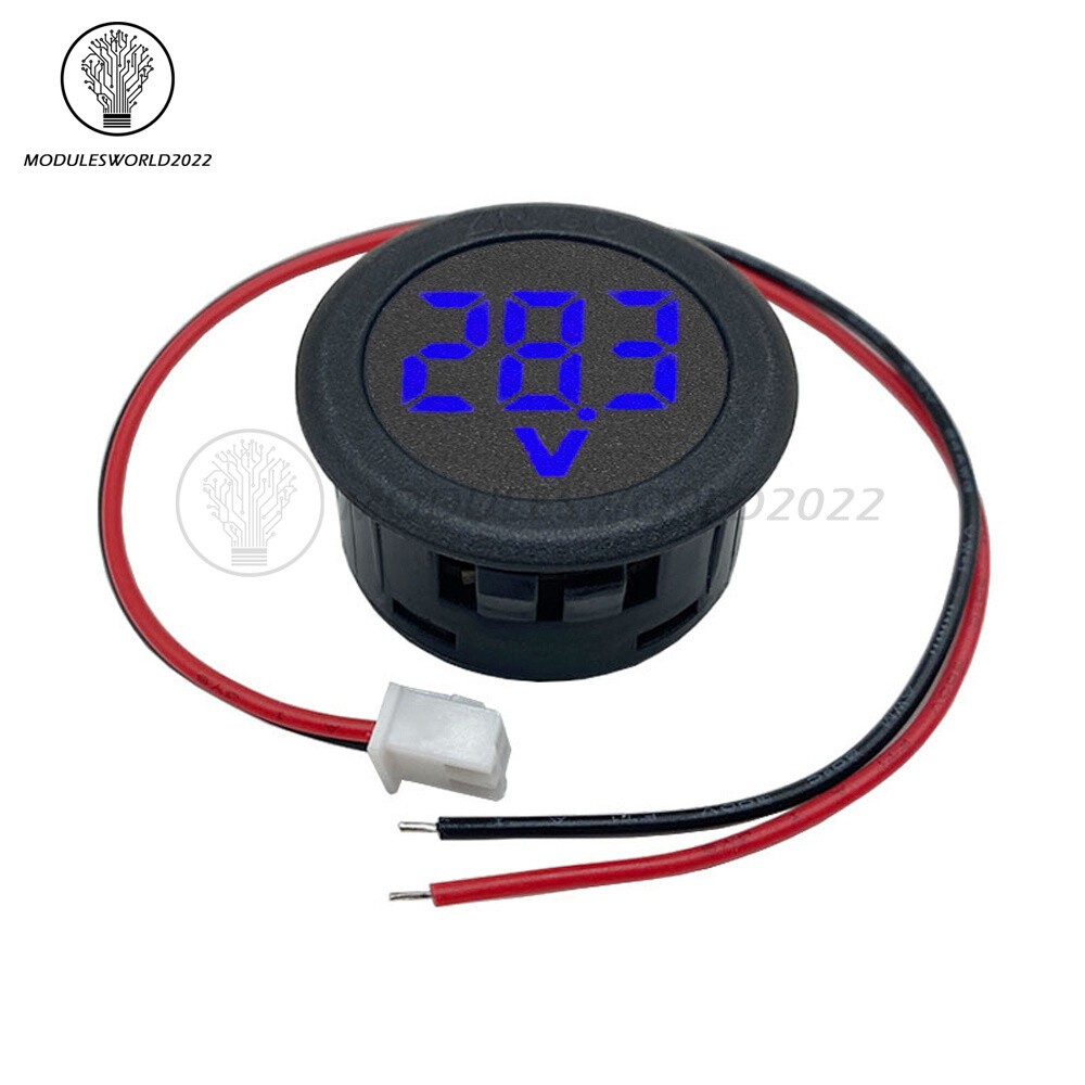 DC4V-100V Voltmeter LED Display Digital Panel Meter Voltage Indicator 5 Color