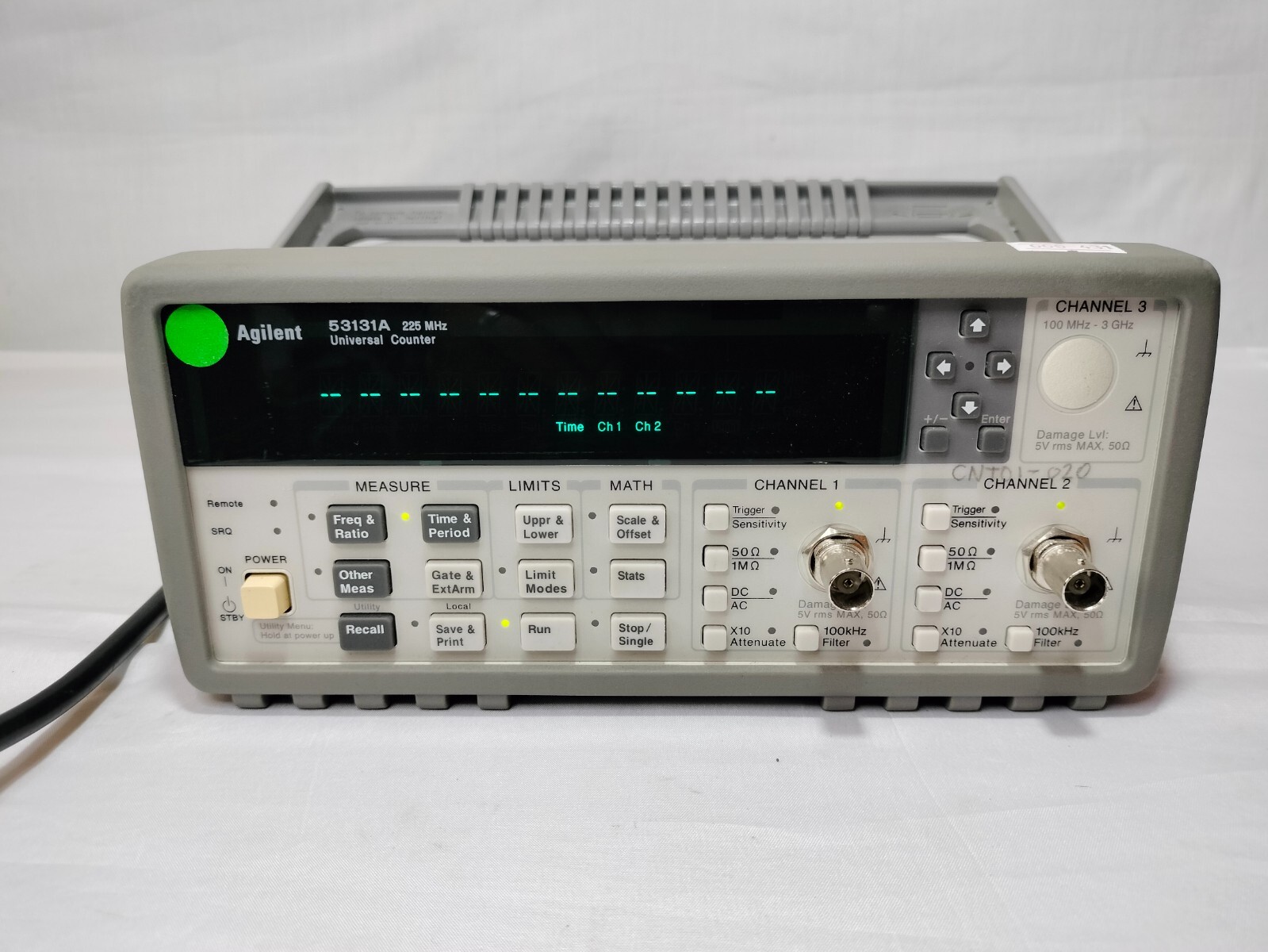 HP Agilent 53131A Universal Counter 225MHz S/N:MY40014344 Made in Malaysia