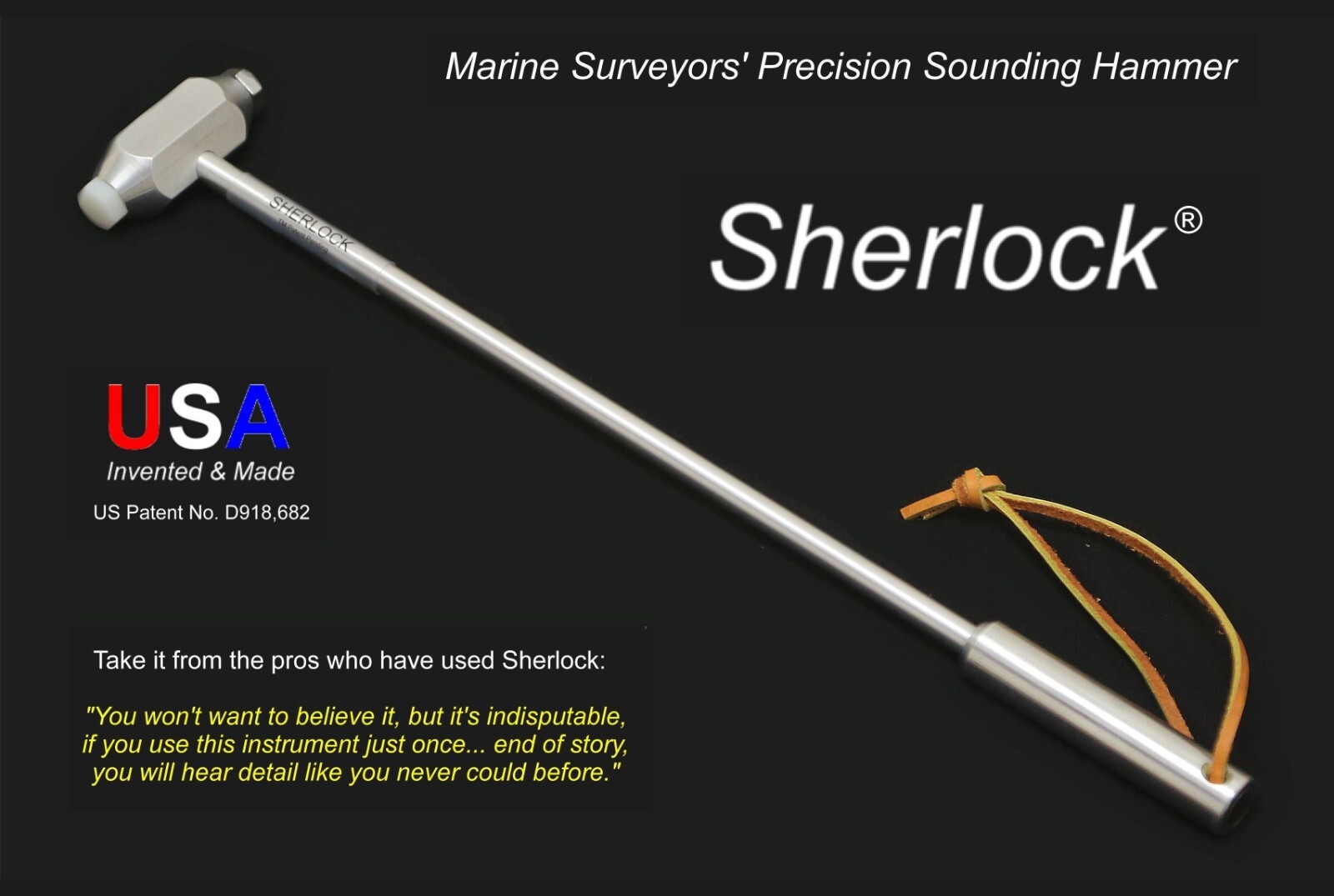 Sherlock® Marine Surveyor’s Precision Percussion Sounding Hammer