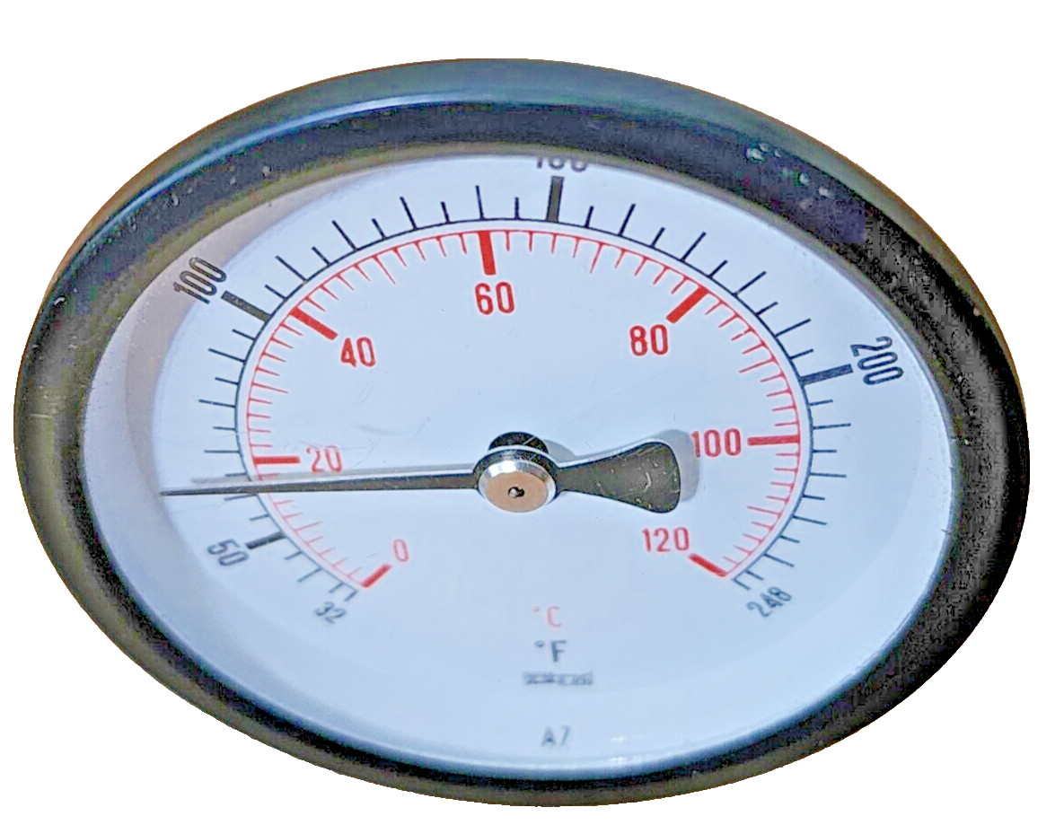 Wal-Rich 1722014 SNAP WELL THERMOMETER- Dial 32-248F, 0-120C, 2-1/2″OD