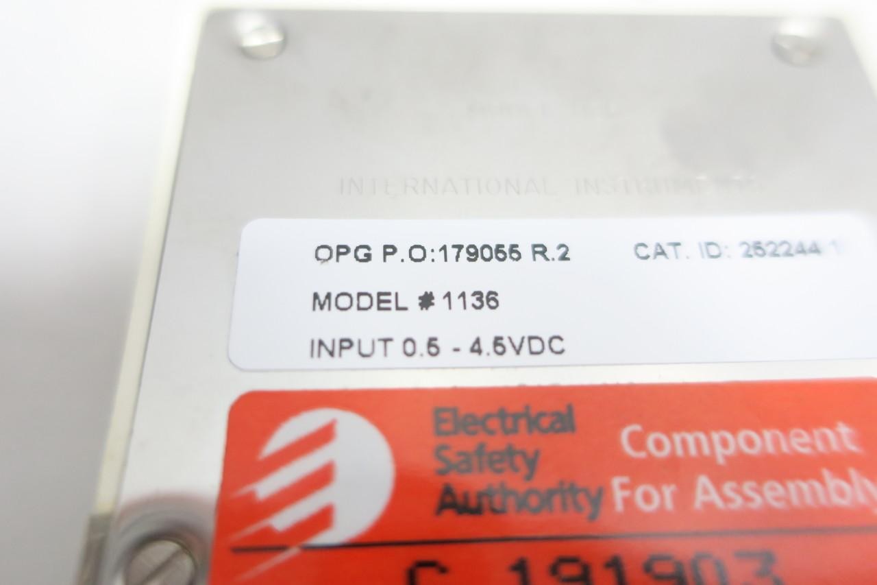 International Instruments 1136 Panel Meter 0-6.72in