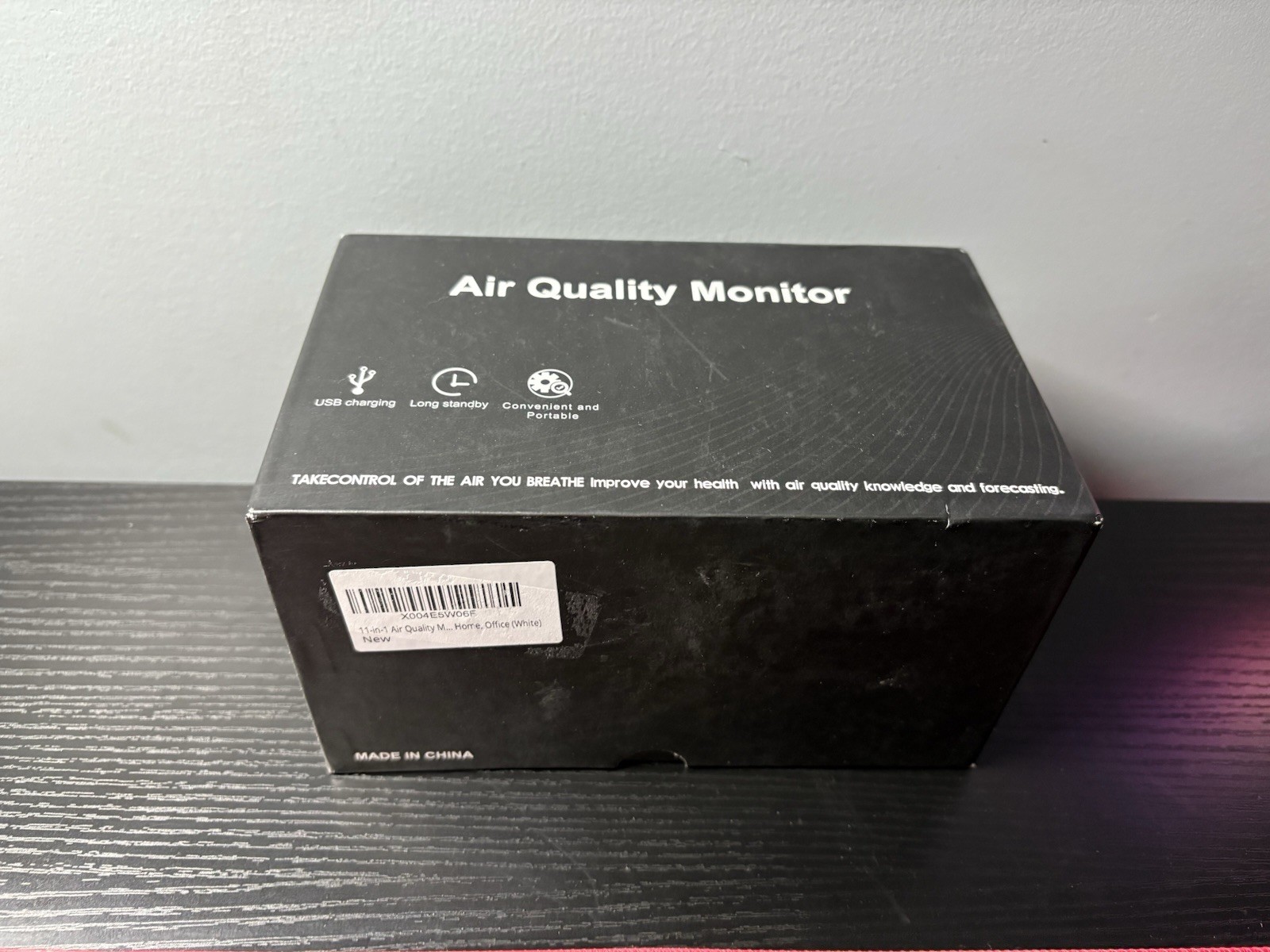 12 in 1 Air Quality Monitor Indoor- Portable Indoor Air Quality Meter for CO2, &