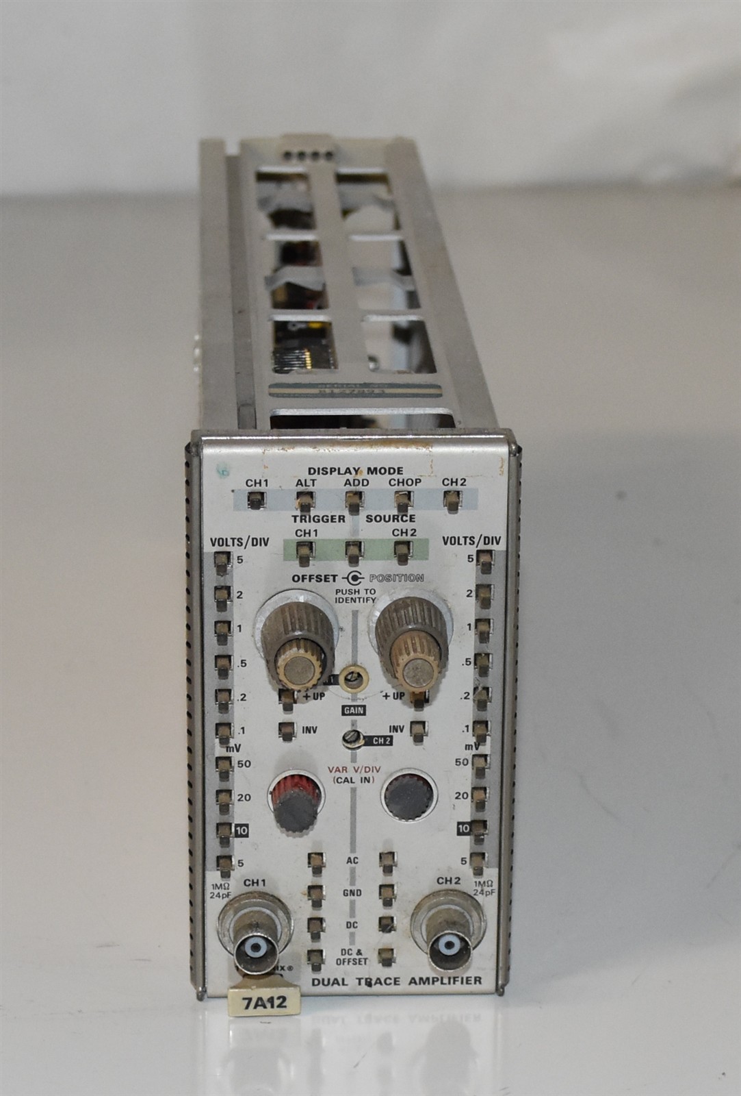 Tektronix 7A12 Dual Trace Amplifier Oscilloscope Plug In