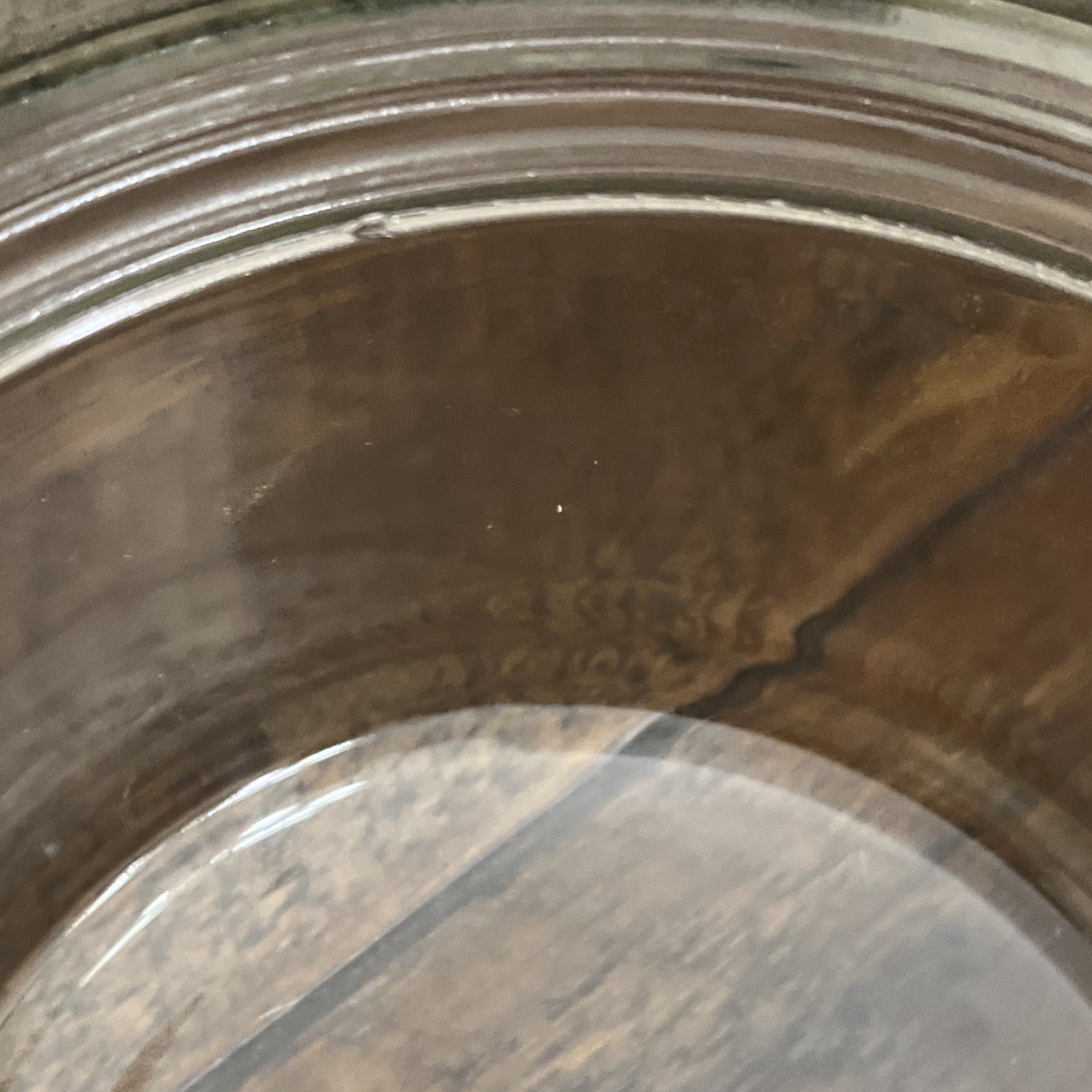 Vintage Duncan Glass Electric Meter Cover For Repurposed Use Inside Rim Chip