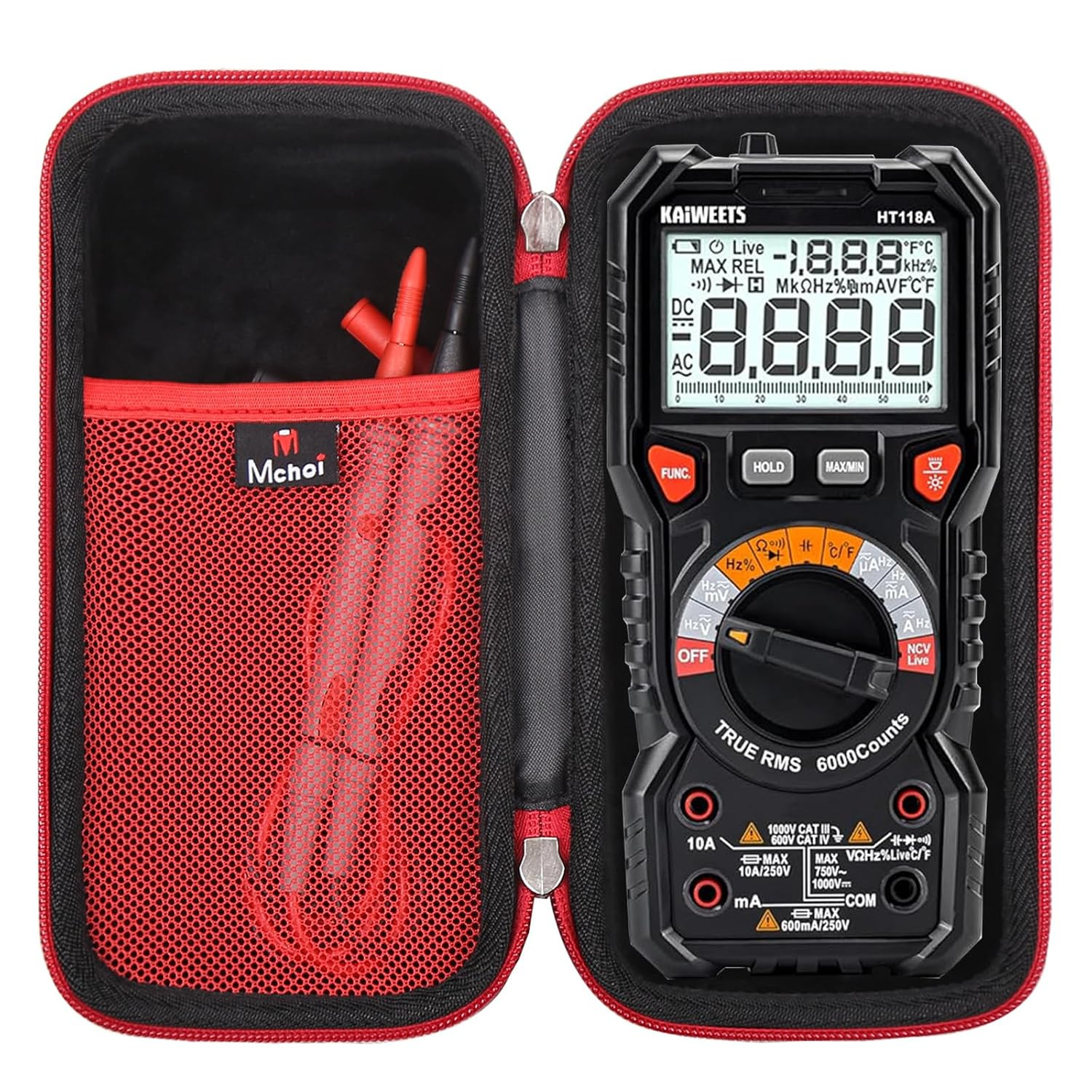 Hard EVA Travel Case Fits for KAIWEETS Digital Multimeter TRMS 6000