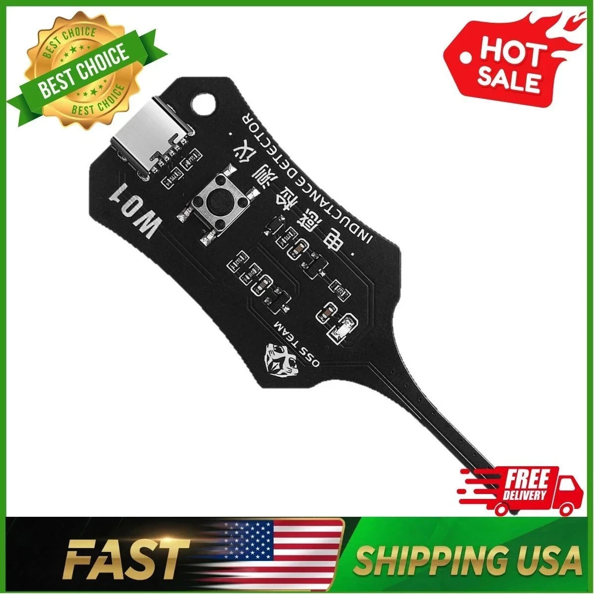 W01 Digital Inductance Tester Compact Inductor Detector Electronic Test Tool
