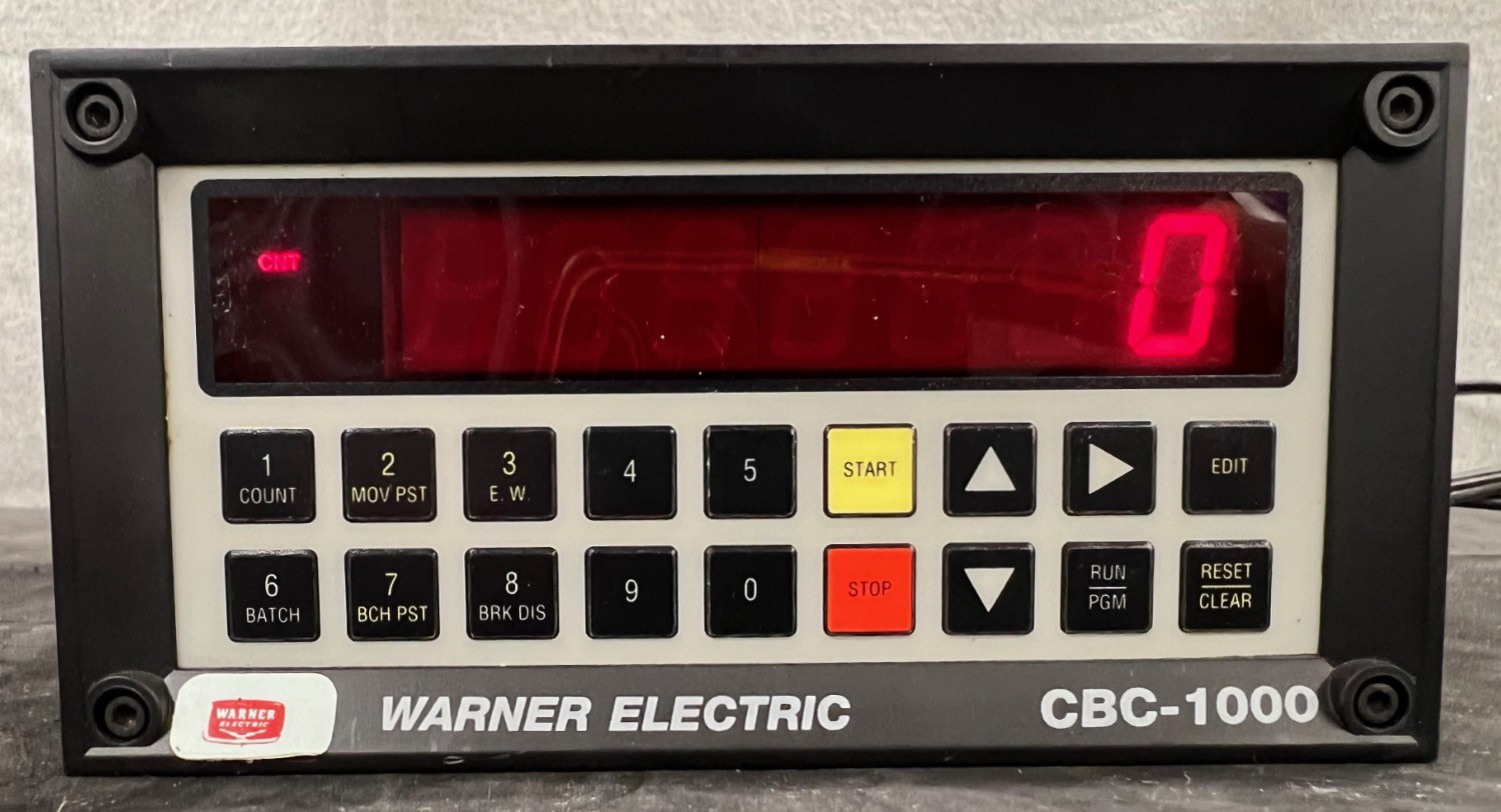 Warner Electric CBC-1000 Counter Industrial Digital Counter Tested Working