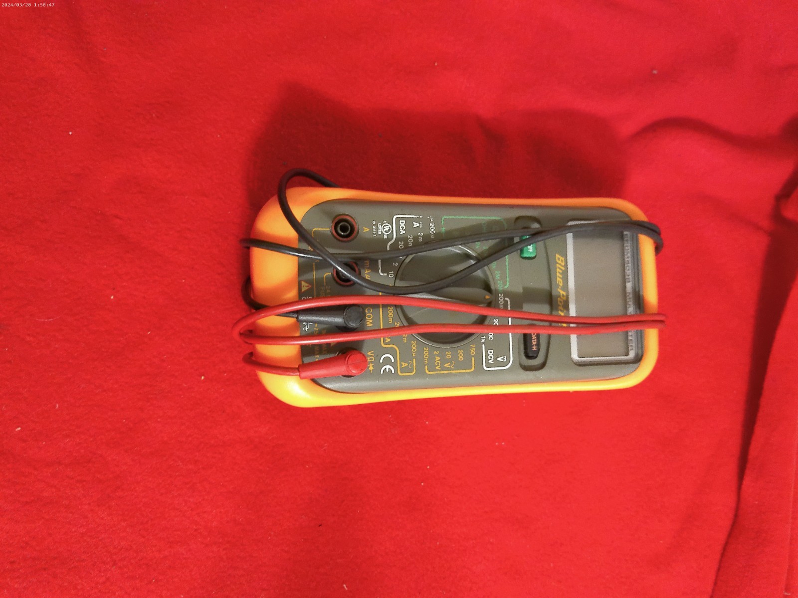 Blue Point By Snap-On EEDM503B Digital Multimeter With Leads tested