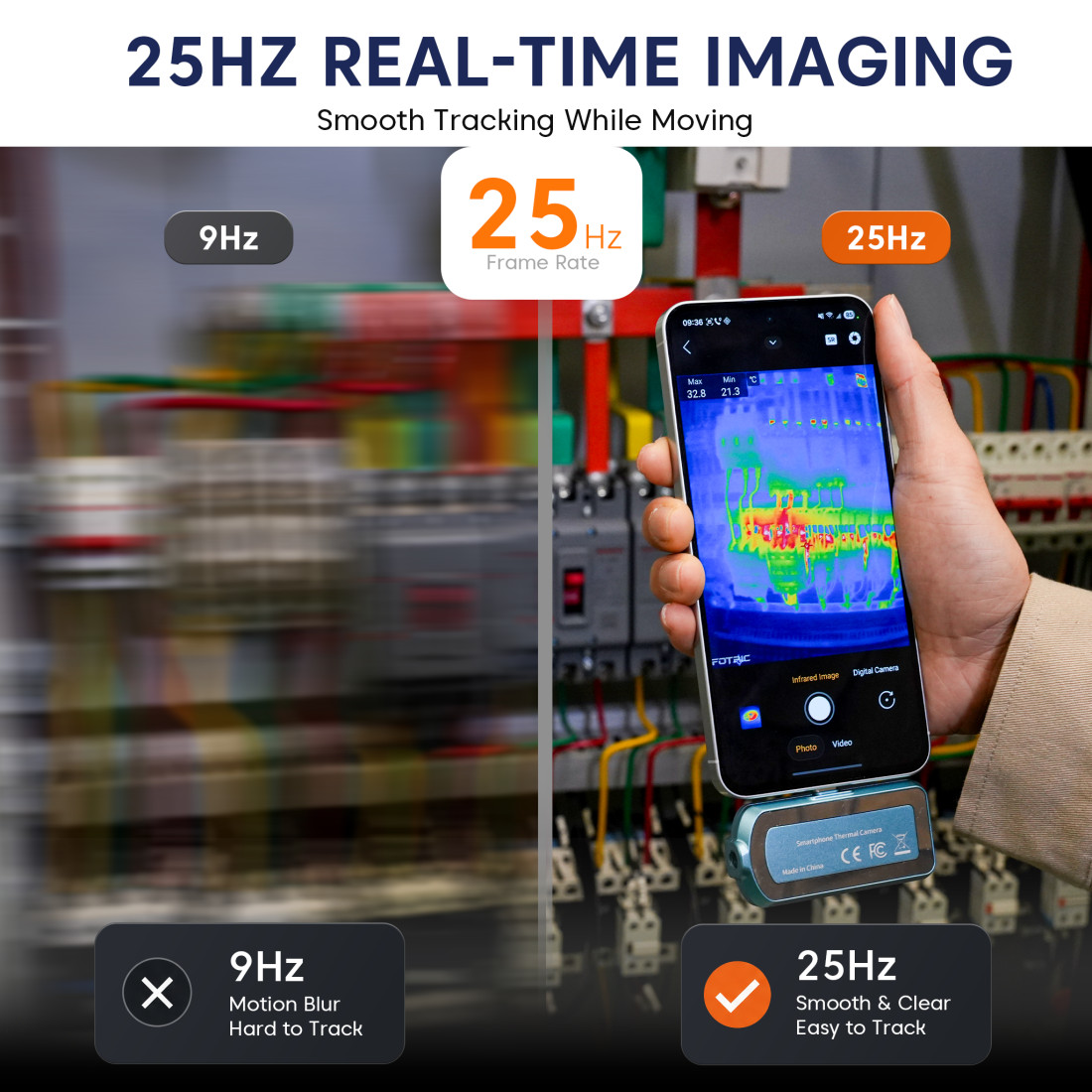 FOTRIC TP320A Portable Thermal Imaging Camera 320X240 For Home Equipment Survey