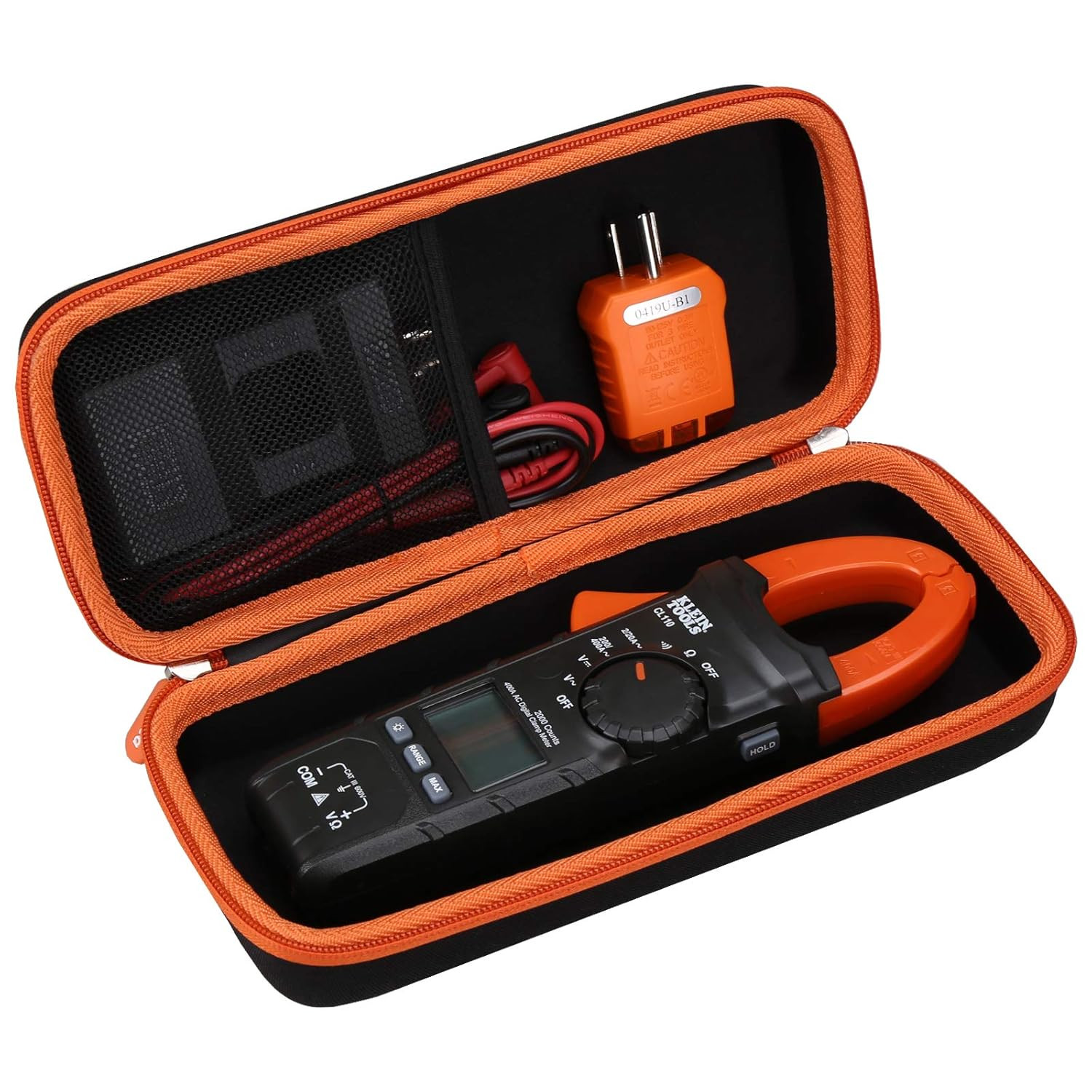 Case Compatible with Klein Tools CL120 CL110 Digital Clamp Meter, Portable Hard