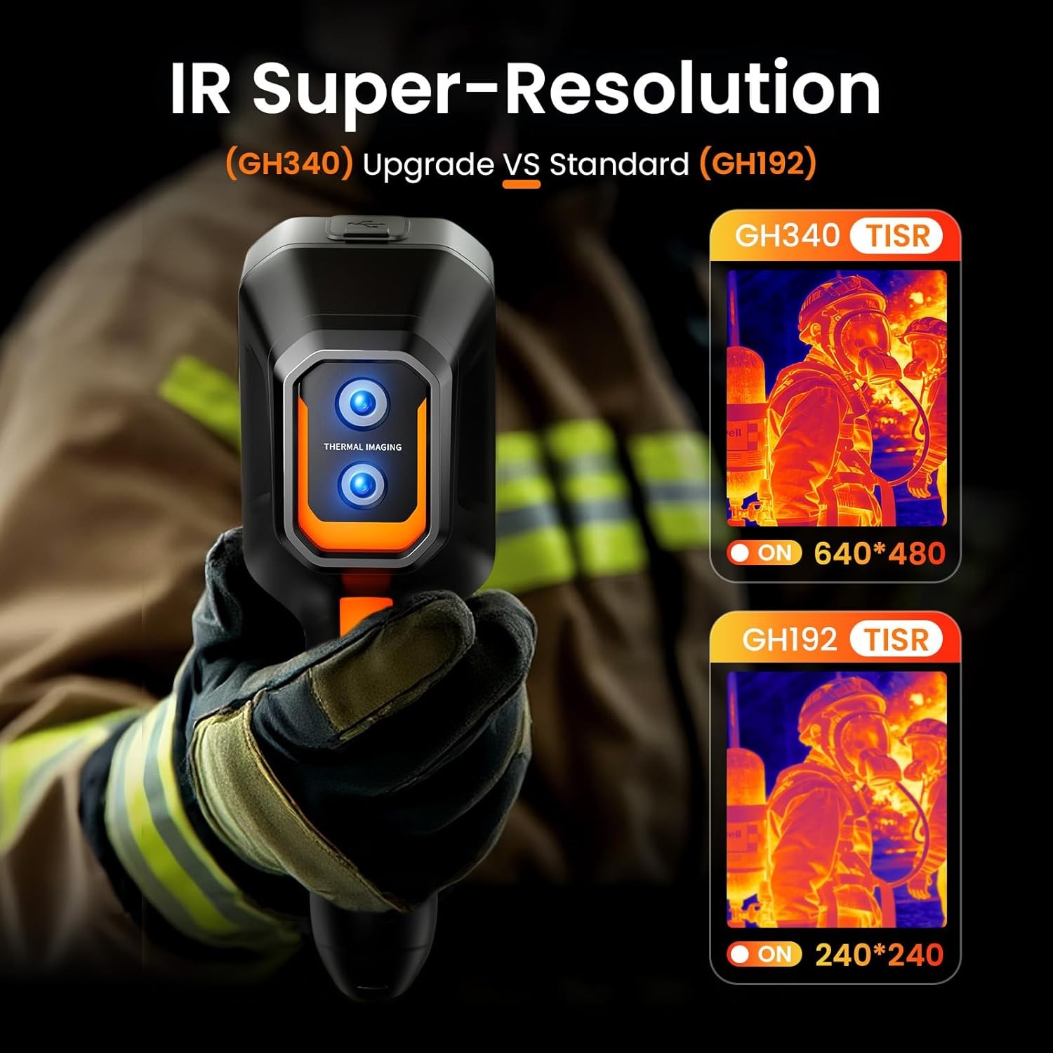 GOYOJO Handheld Thermal Imaging Camera 240X240/640X480 Super IR Resolution 25Hz