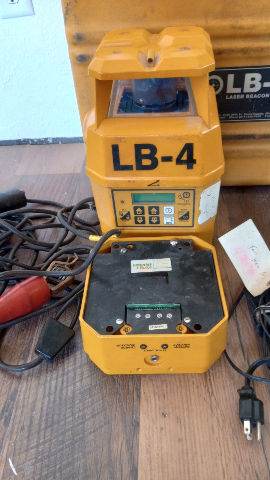 LASER ALIGNMENT LB-4 ROTARY DUAL SLOPE LASER LEVEL,TRANSIT,GRADE,TOPCON,SPECTRA