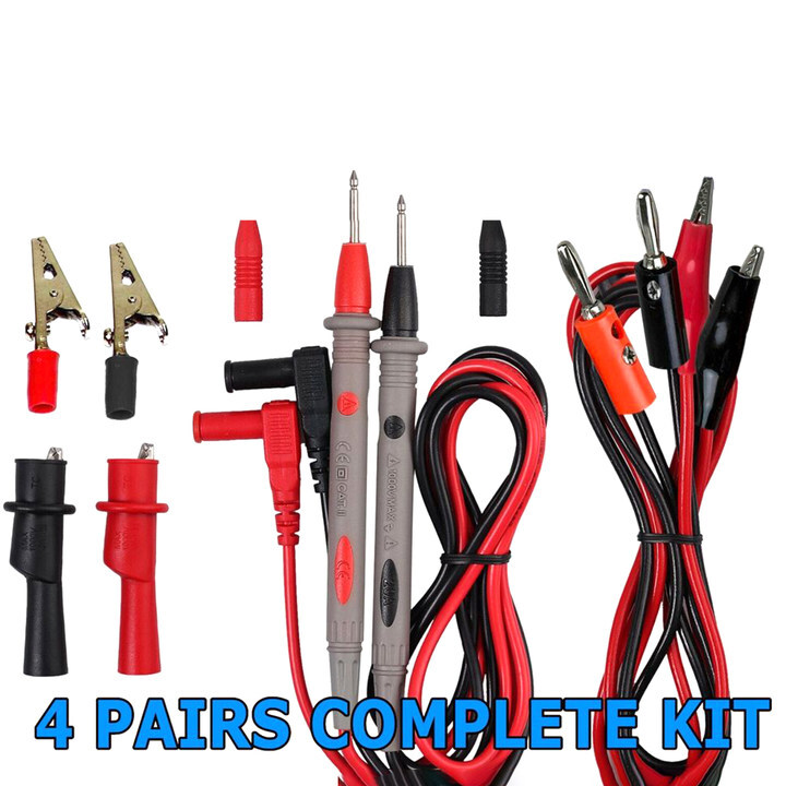 FOR Fluke Meter Electrical Alligator Clip Probes 1000V 20A Multimeter Test Leads