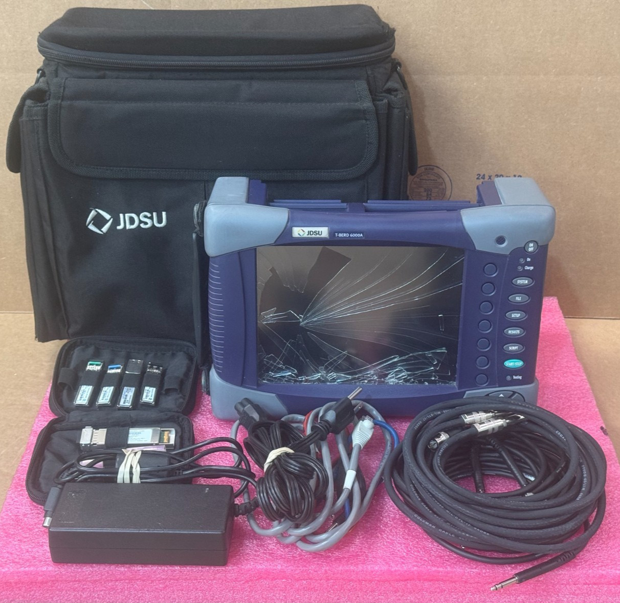JDSU T-BERD/MTS-6000A Mainframe 8.4” Touchscreen Smashed Display For Parts/Repai