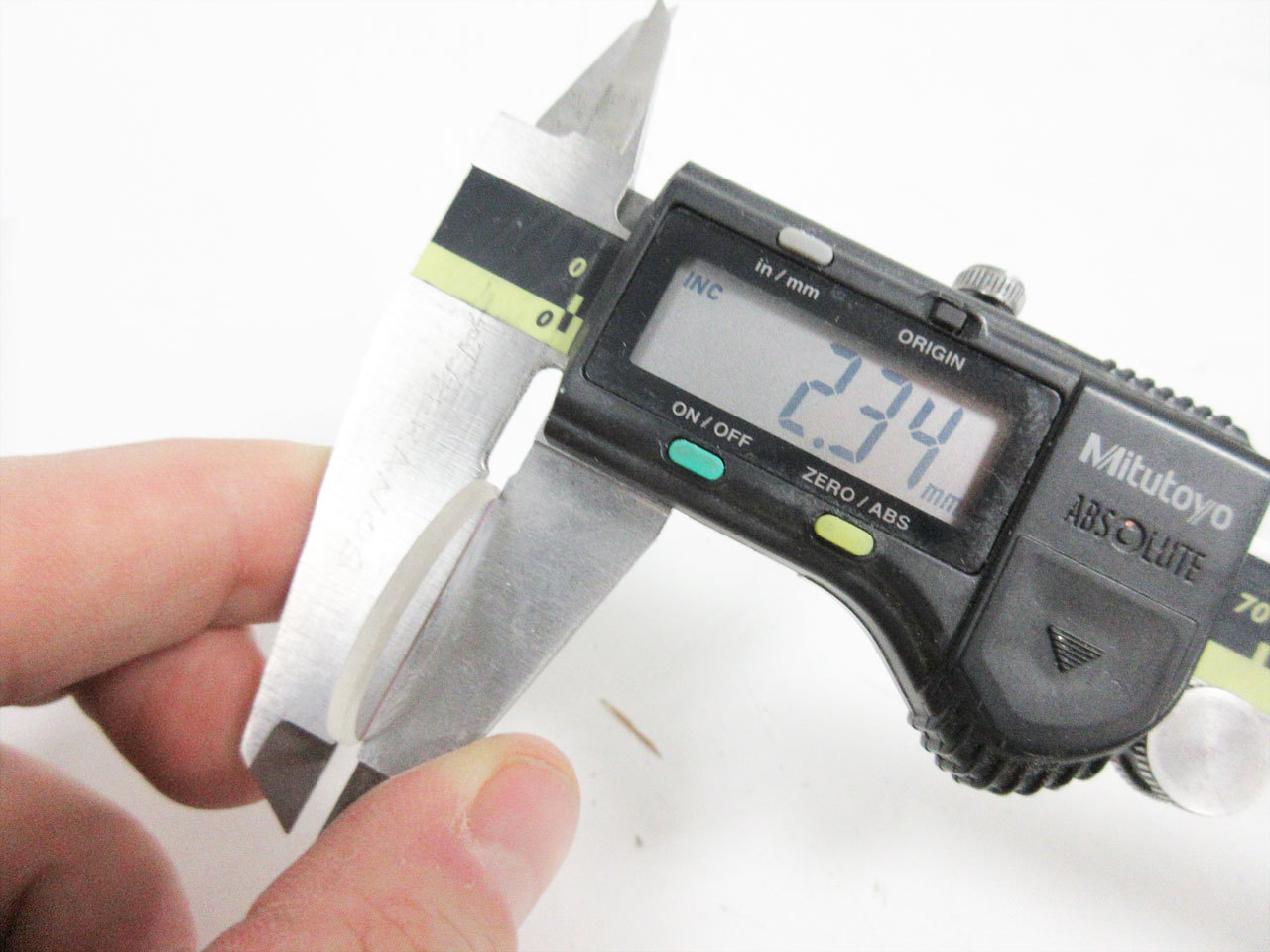 EDMUND OPTICS VARIABLE COMPARATOR RETICLE 30587 30-587 ENGLISH THICKNESS GAUGE