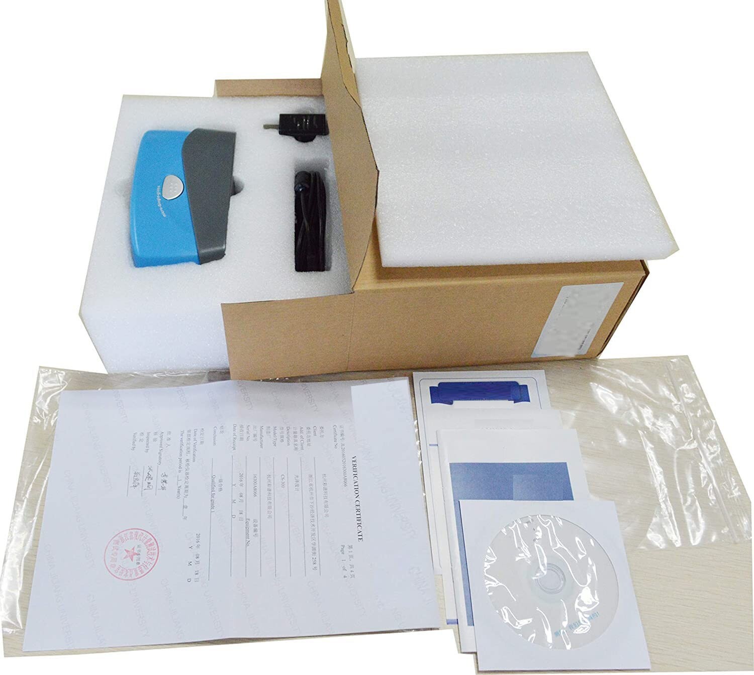 60 Degree Glossmeter Gloss Meter with 0-1000GU Data Storage 100 Standard Samples