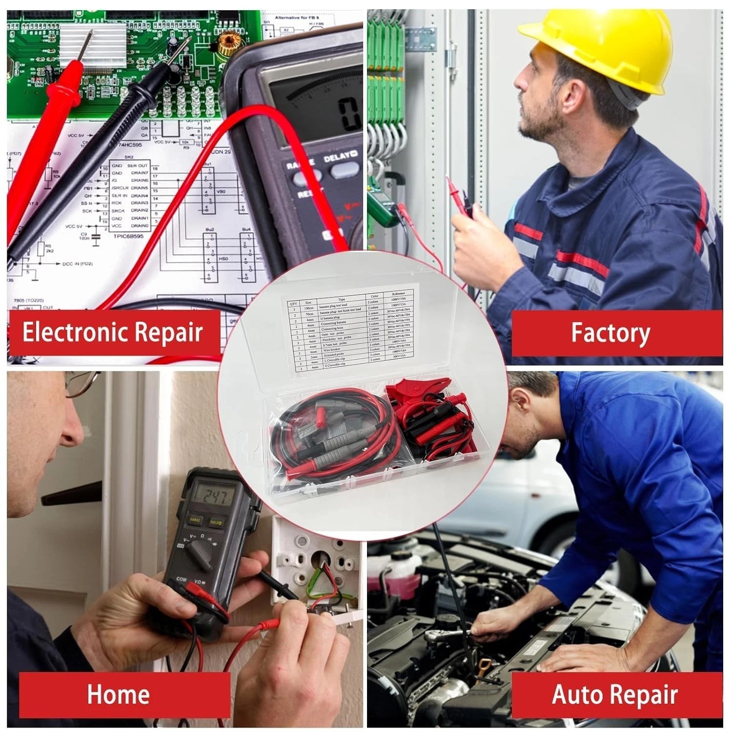 Versatile Leads for Fluke & Innova Multimeters