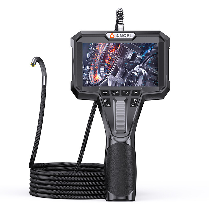 ANCEL 220° Articulating Endoscope Inspection Camera 4.3 Inch HD Borescope 6.2mm