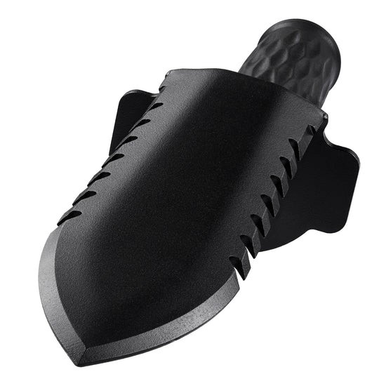 CKG Metal Detecting Shovel for Digging Heavy Duty Double Digging Tool, Black