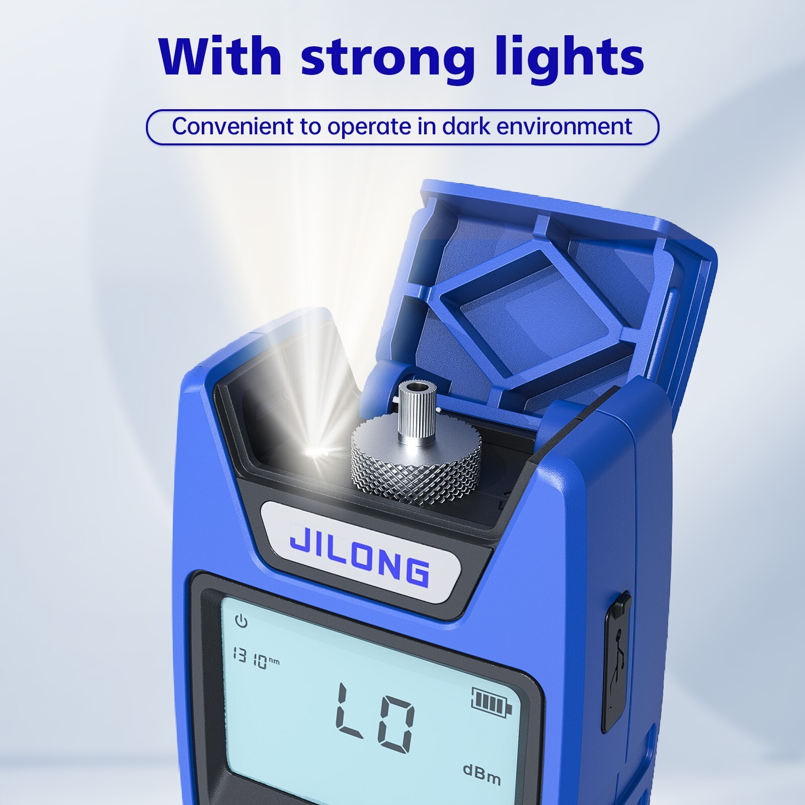 FTTH Fiber Tester Jilong OLS-22 Fiber Optical Light Source SM,MM,PON W/LED Light