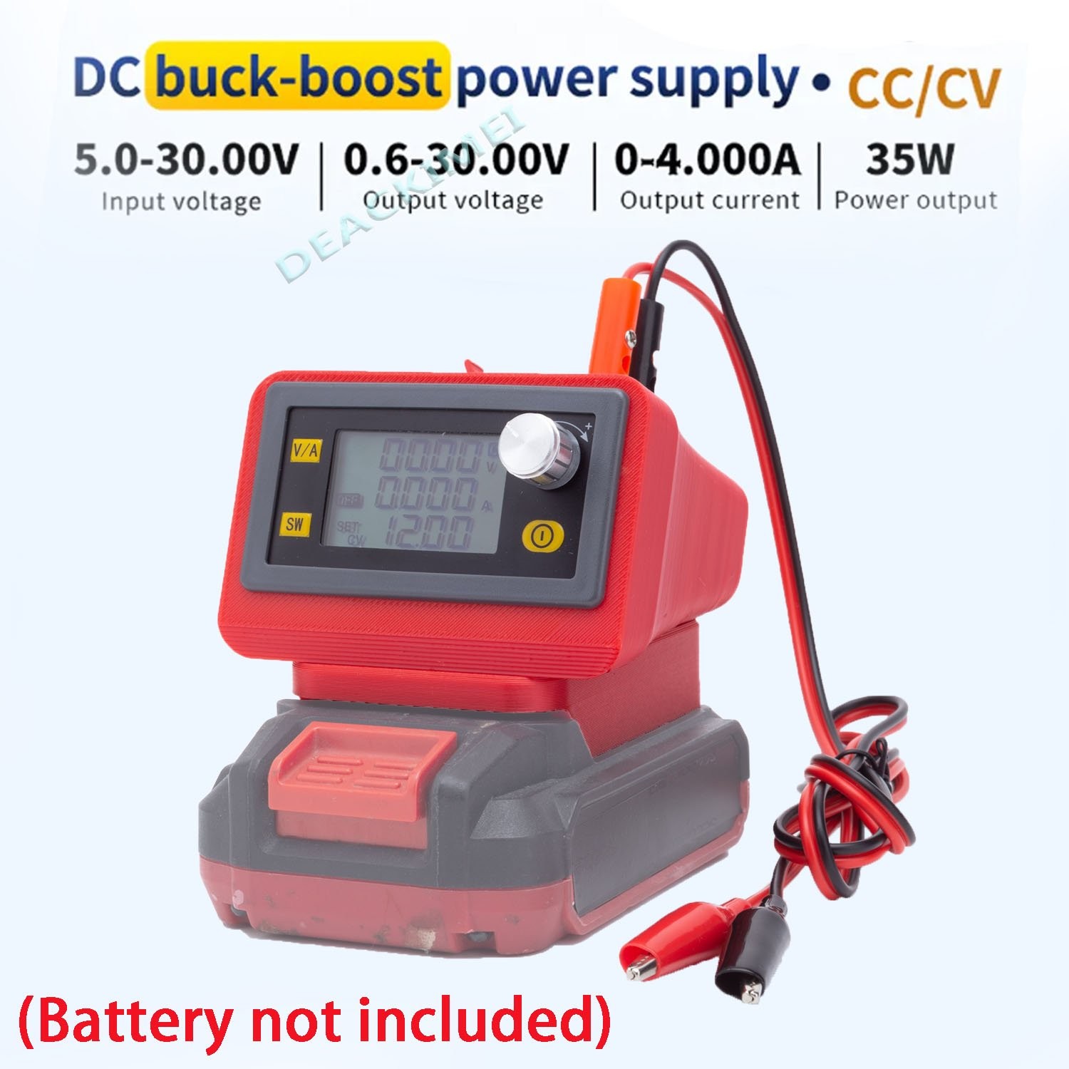 Portable Adjustable Power Voltage Supply To For Bauer DC 20V Li-Ion Battery